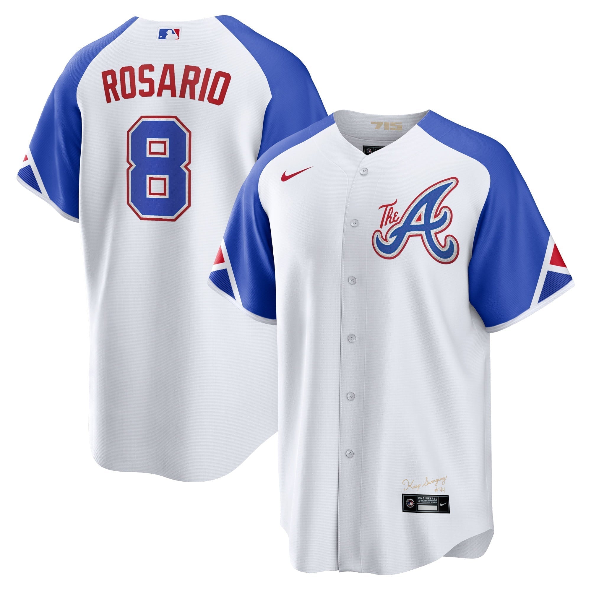 Men's Nike Eddie Rosario White Atlanta Braves 2023 City Connect Replica Player Jersey