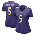 Jalyn Armour-Davis Baltimore Ravens Nike Women s Game Player Jersey   Purple