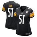 Women s Nike Myles Jack Black Pittsburgh Steelers Game Player Jersey