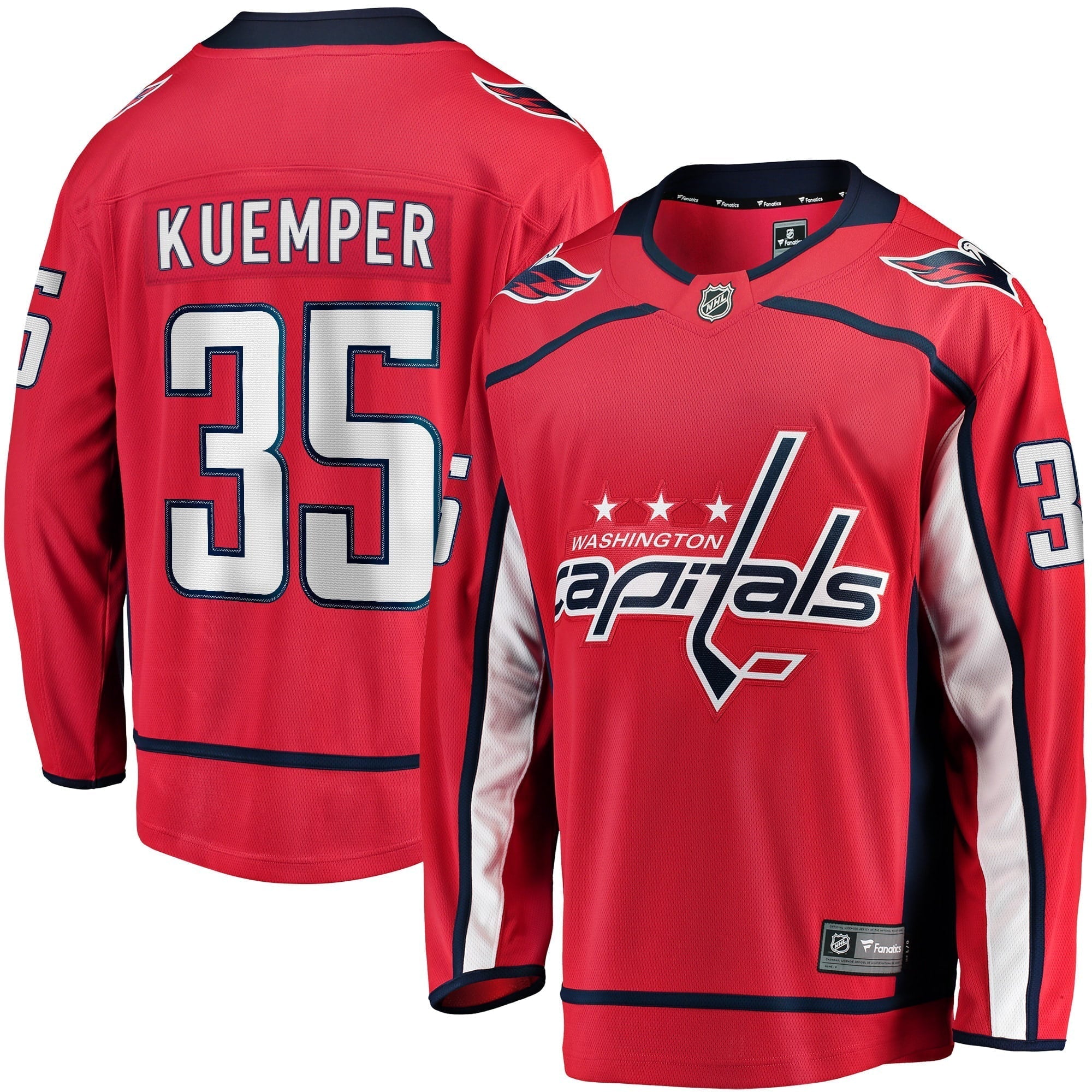 Men's Fanatics Branded Darcy Kuemper Red Washington Capitals Home Breakaway Player Jersey