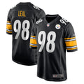 Men s Nike DeMarvin Leal Black Pittsburgh Steelers Game Player Jersey