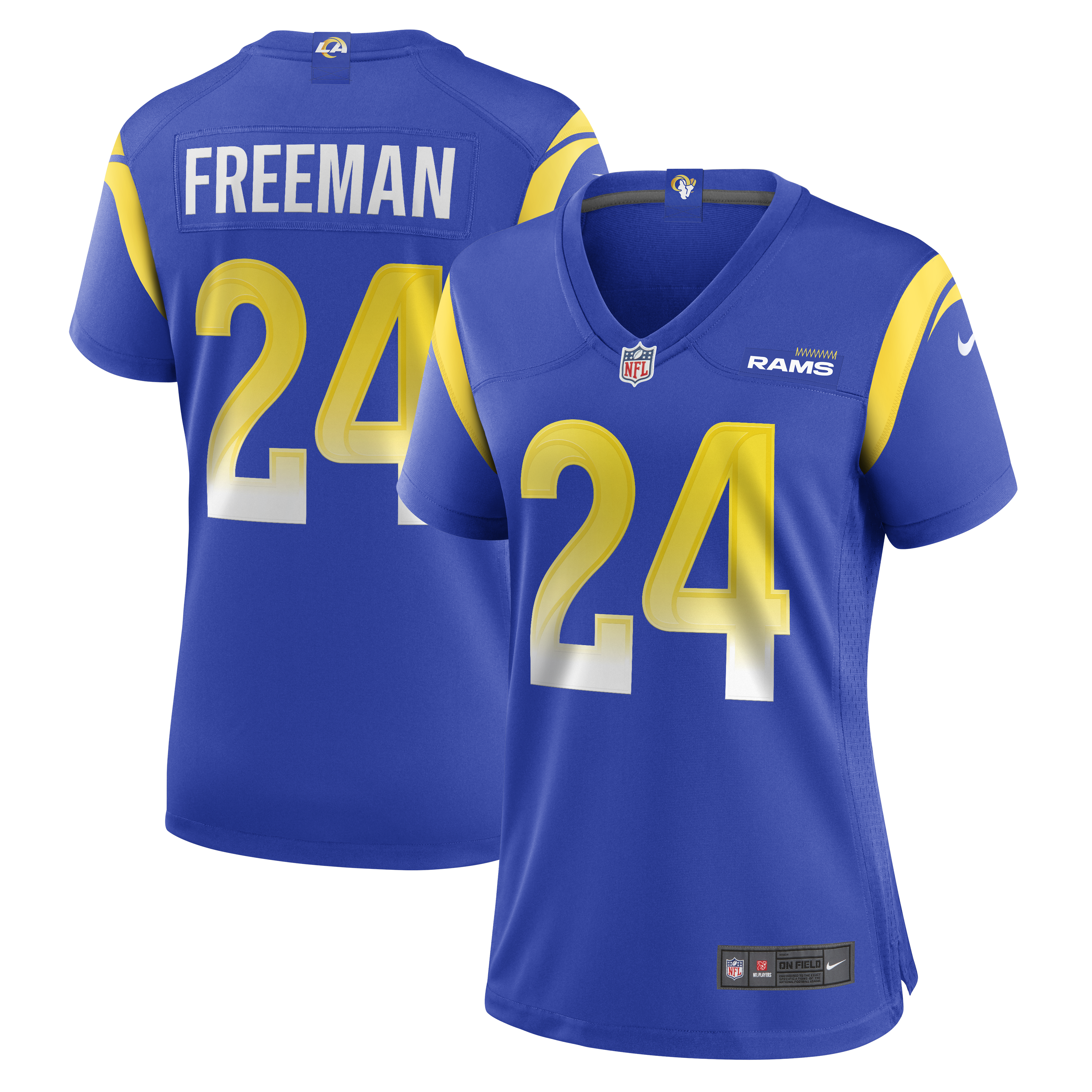 Royce Freeman Los Angeles Rams Nike Women s  Game Jersey   Royal