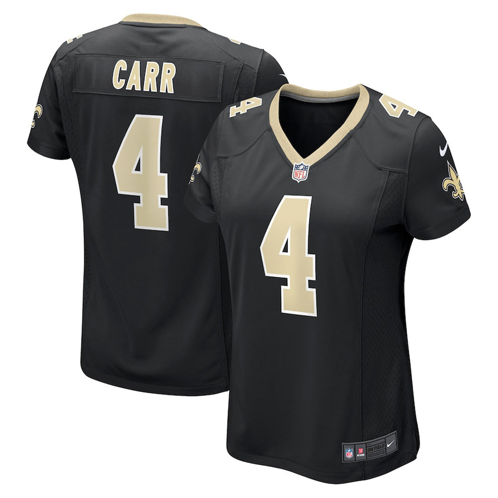 Women s New Orleans Saints Derek Carr Game Jersey   Black