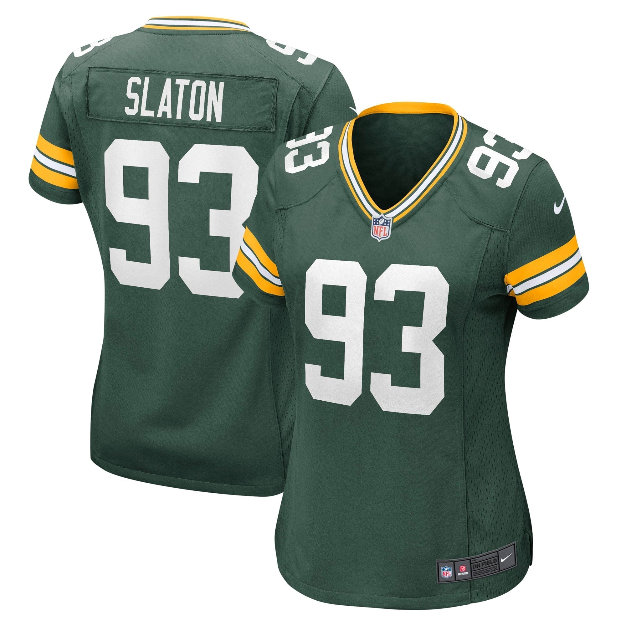 Women s Nike T.J. Slaton Green Green Bay Packers Game Jersey