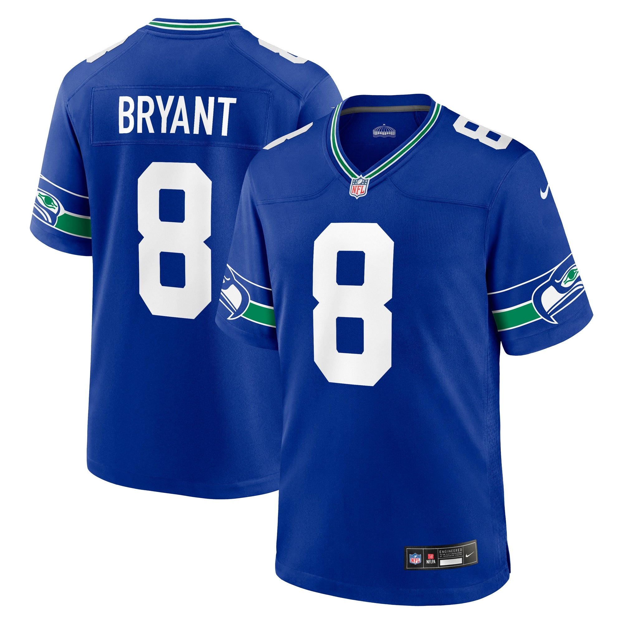 Coby Bryant Seattle Seahawks Nike Throwback Player Game Jersey Royal