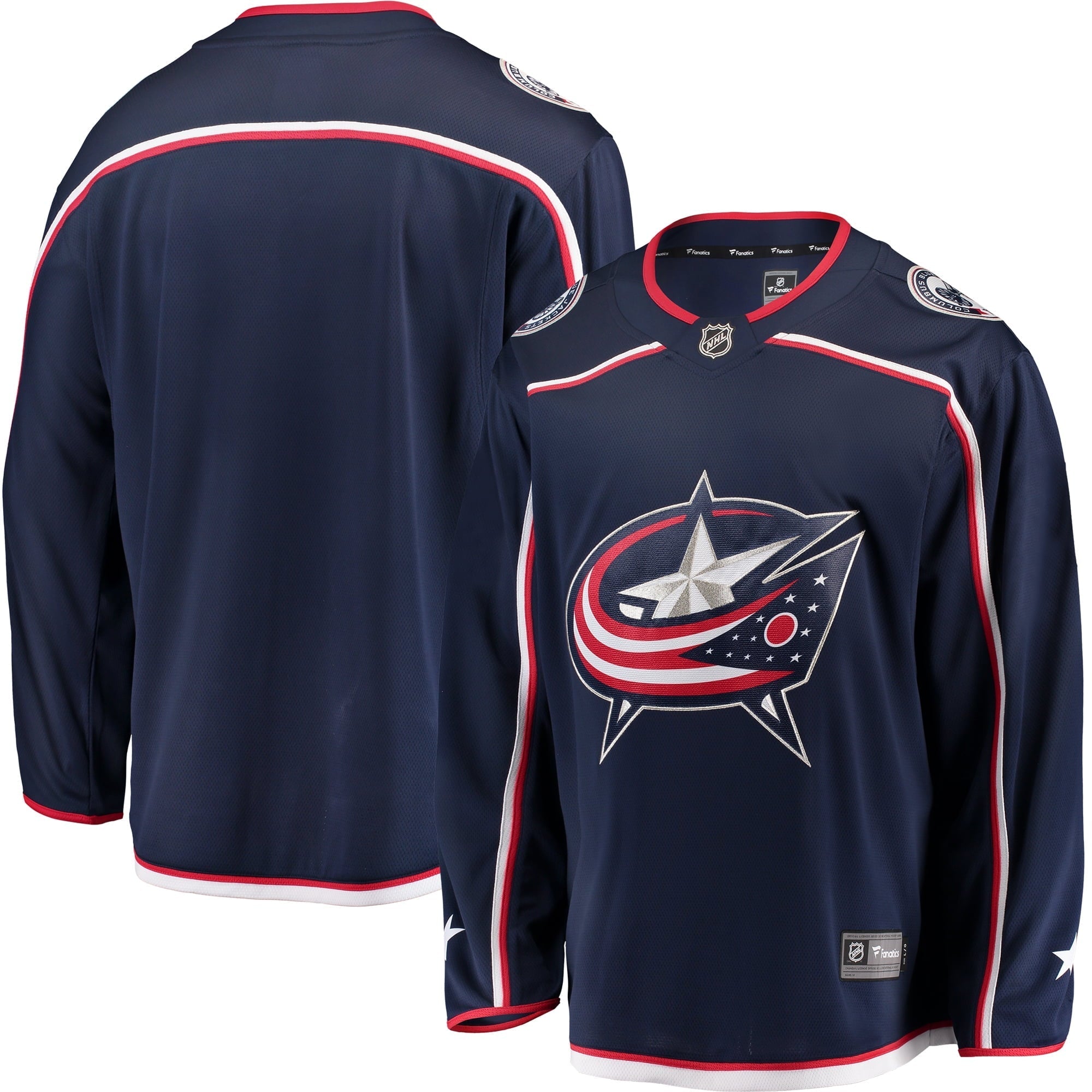 Men's Fanatics Branded Navy Columbus Blue Jackets Breakaway Home Jersey