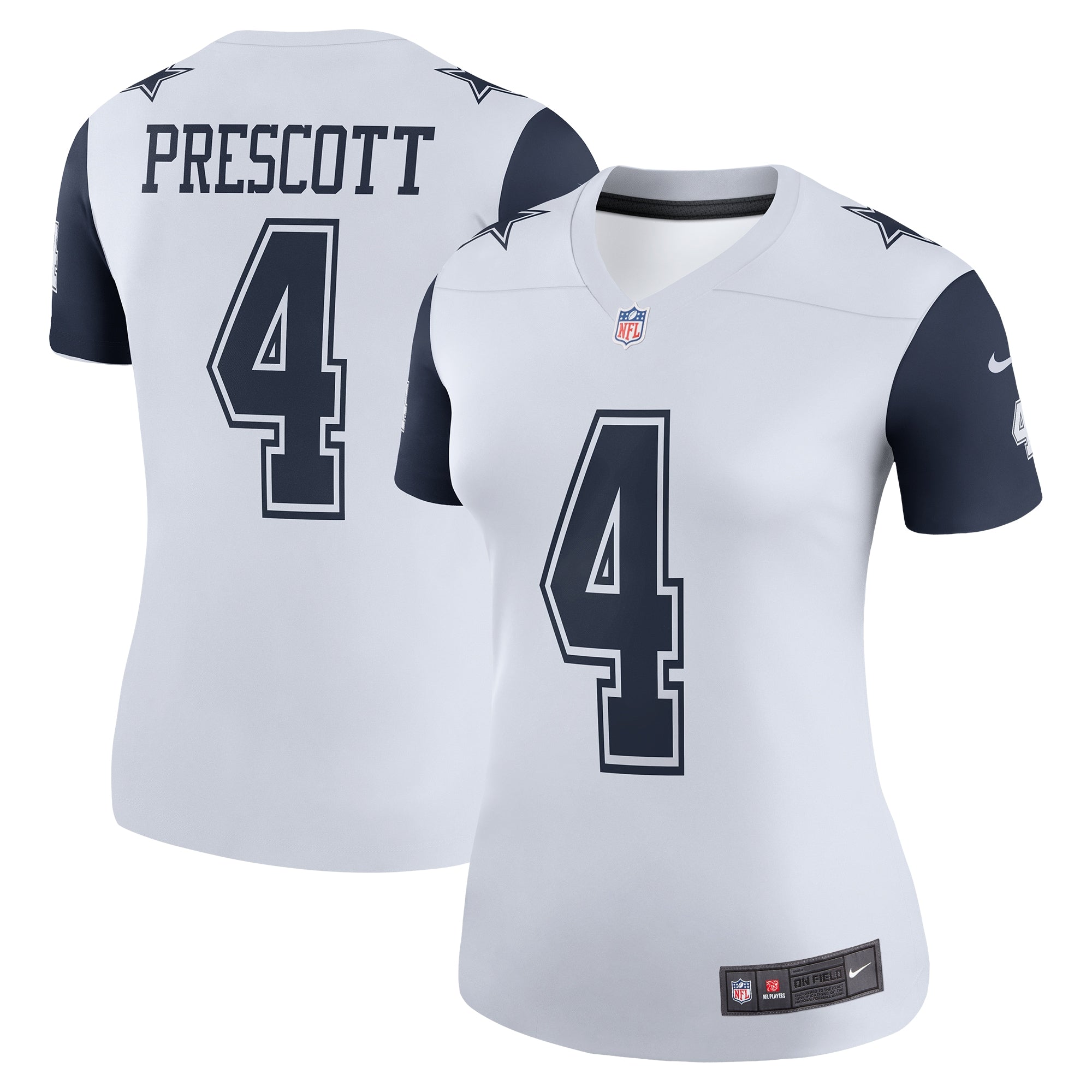 Dak Prescott Dallas Cowboys Nike Women s Color Rush Legend Player Jersey   White