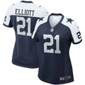 Women s Nike Ezekiel Elliott Navy Dallas Cowboys Alternate Game Team Jersey