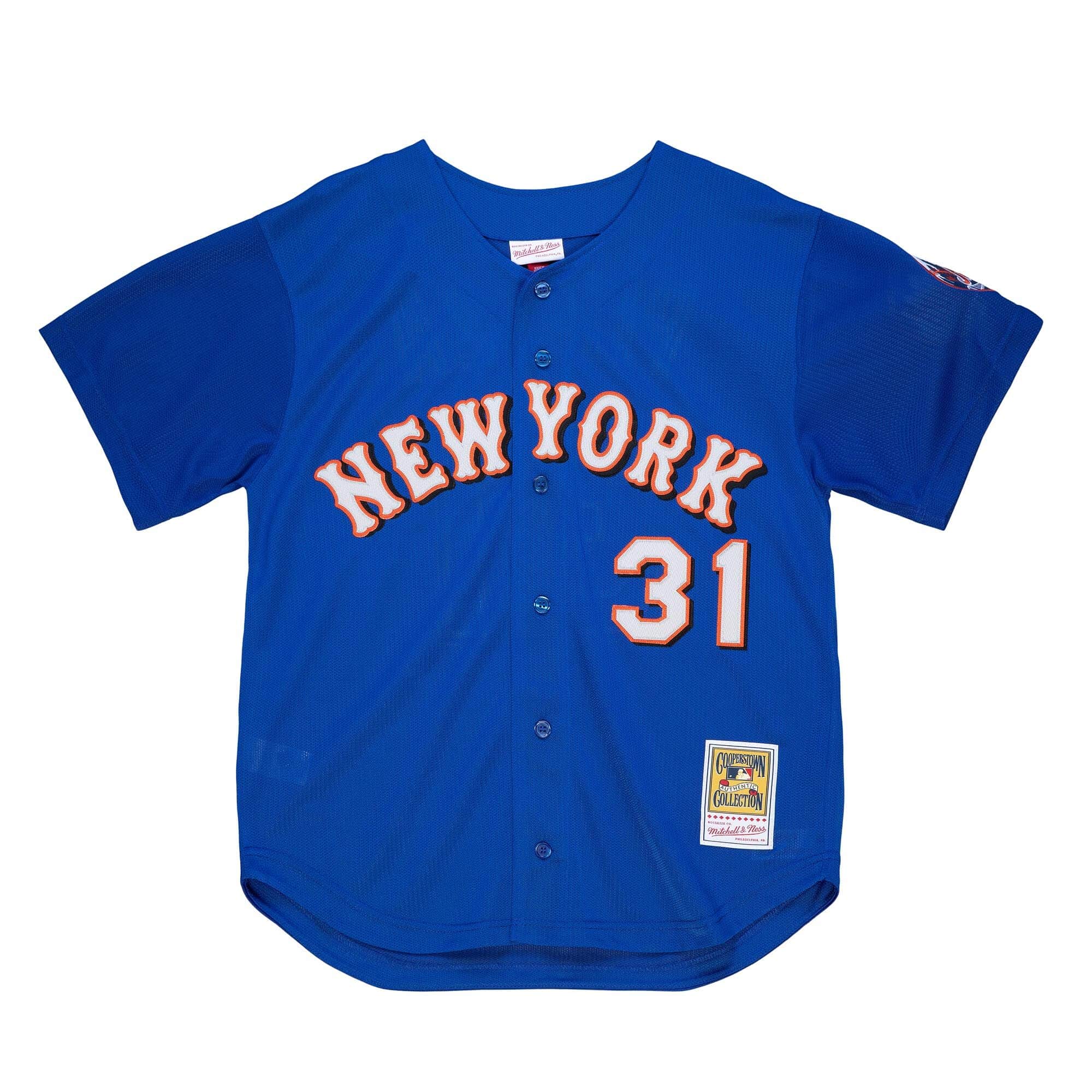 Authentic Mike Piazza New York Mets 1999 Button Front Jersey