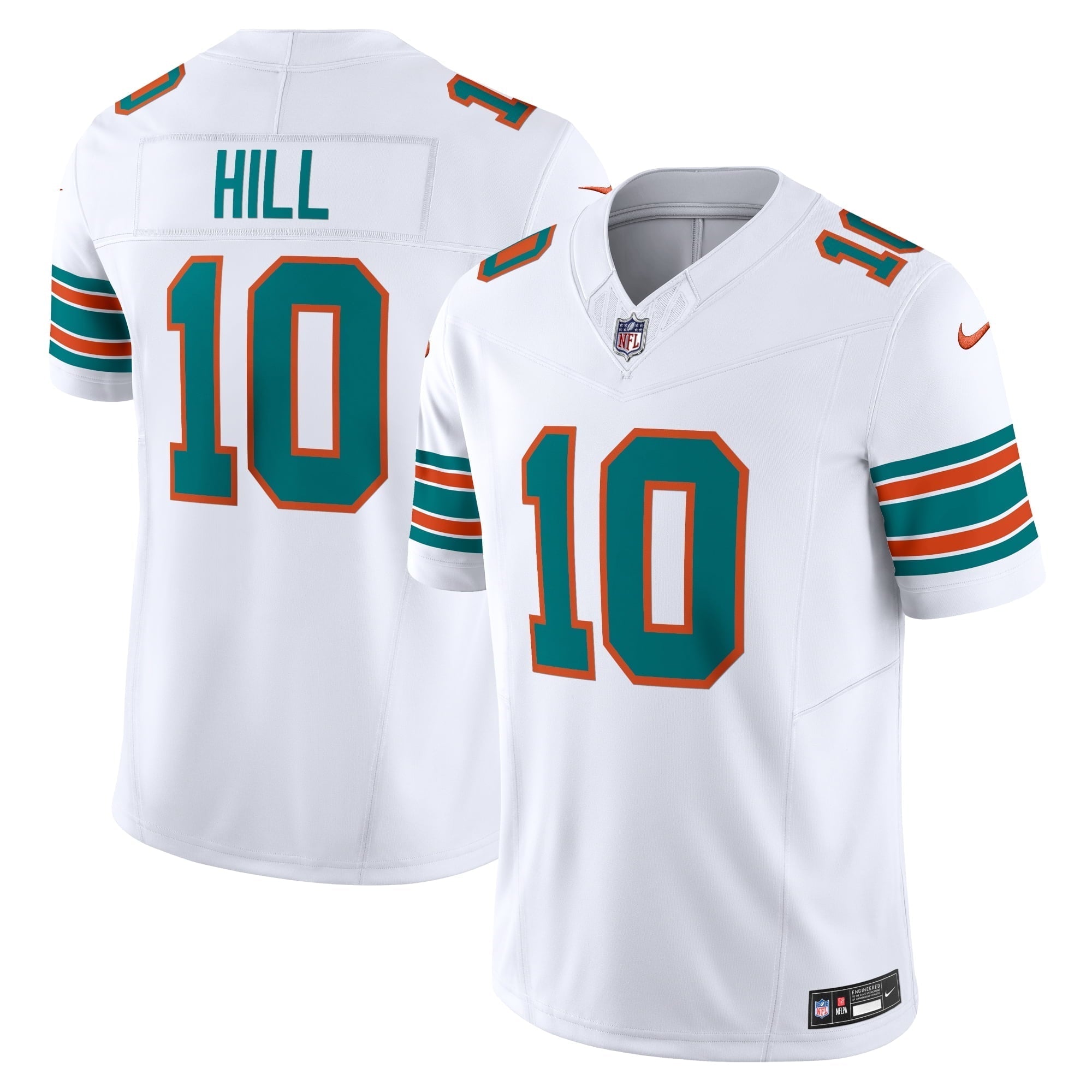 Men s Nike Tyreek Hill White Miami Dolphins Alternate Vapor F.U.S.E. Limited Jersey