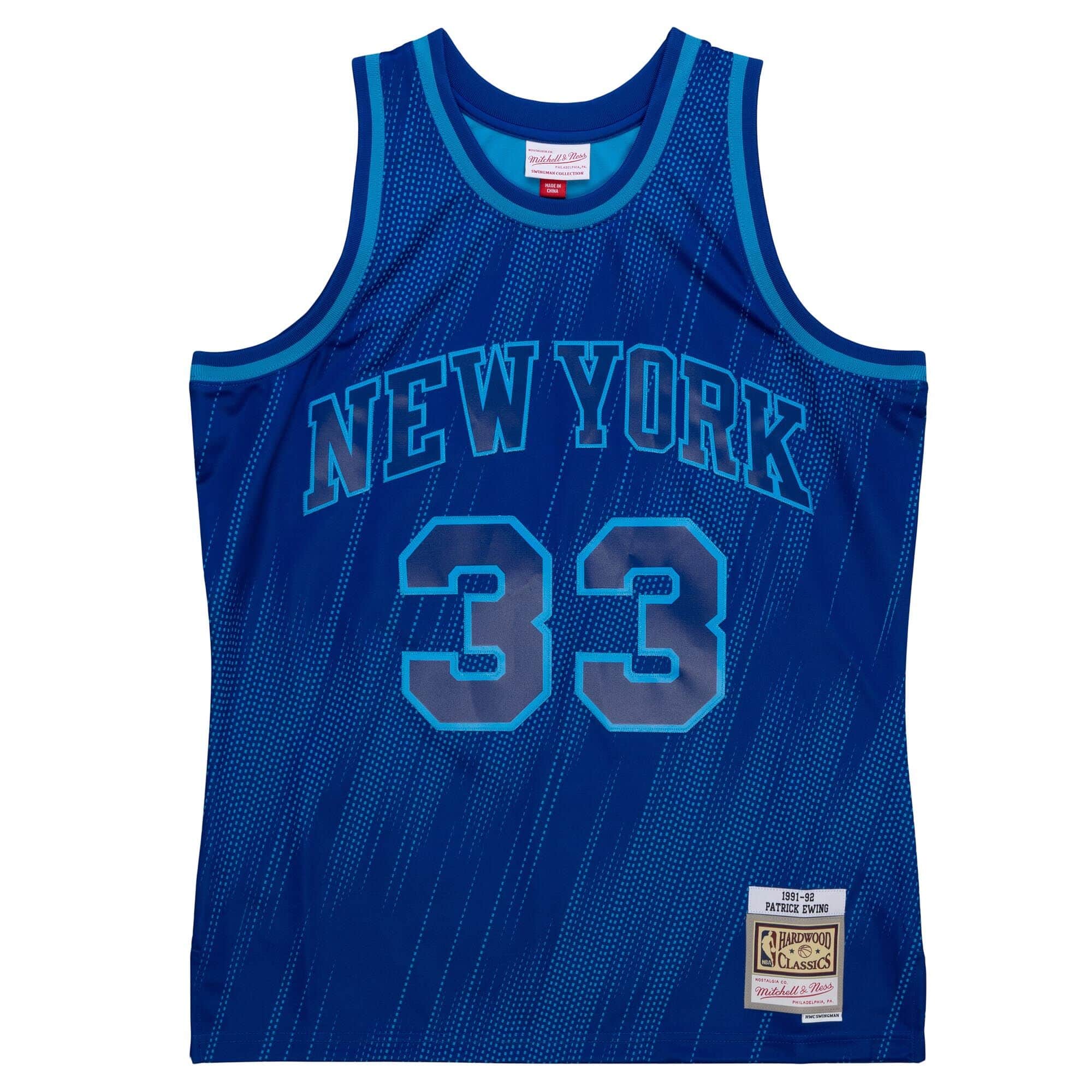 Monochrome Swingman Patrick Ewing New York Knicks 1991-92 Jersey