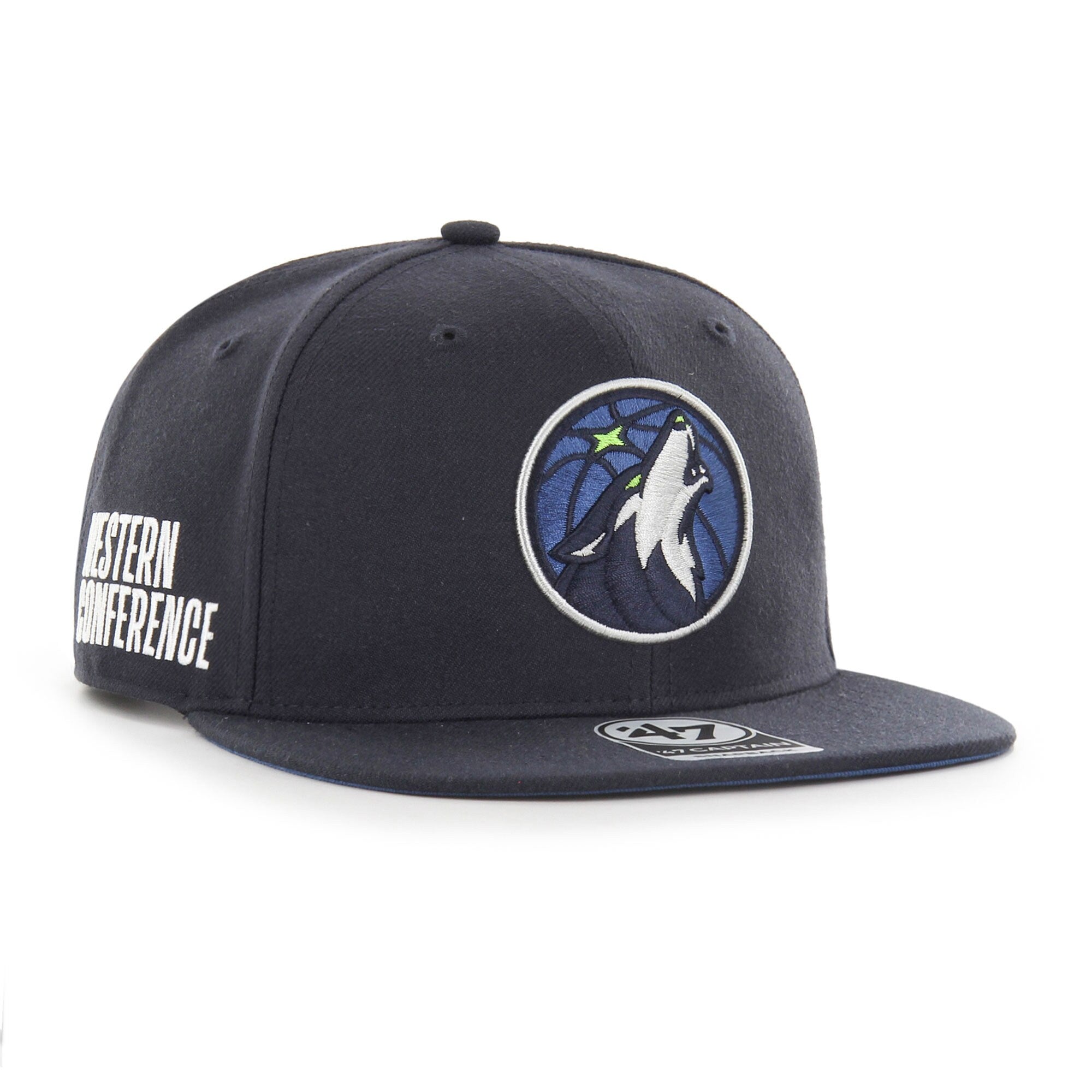 Minnesota Timberwolves '47 Sure Shot Captain Snapback Hat - Navy