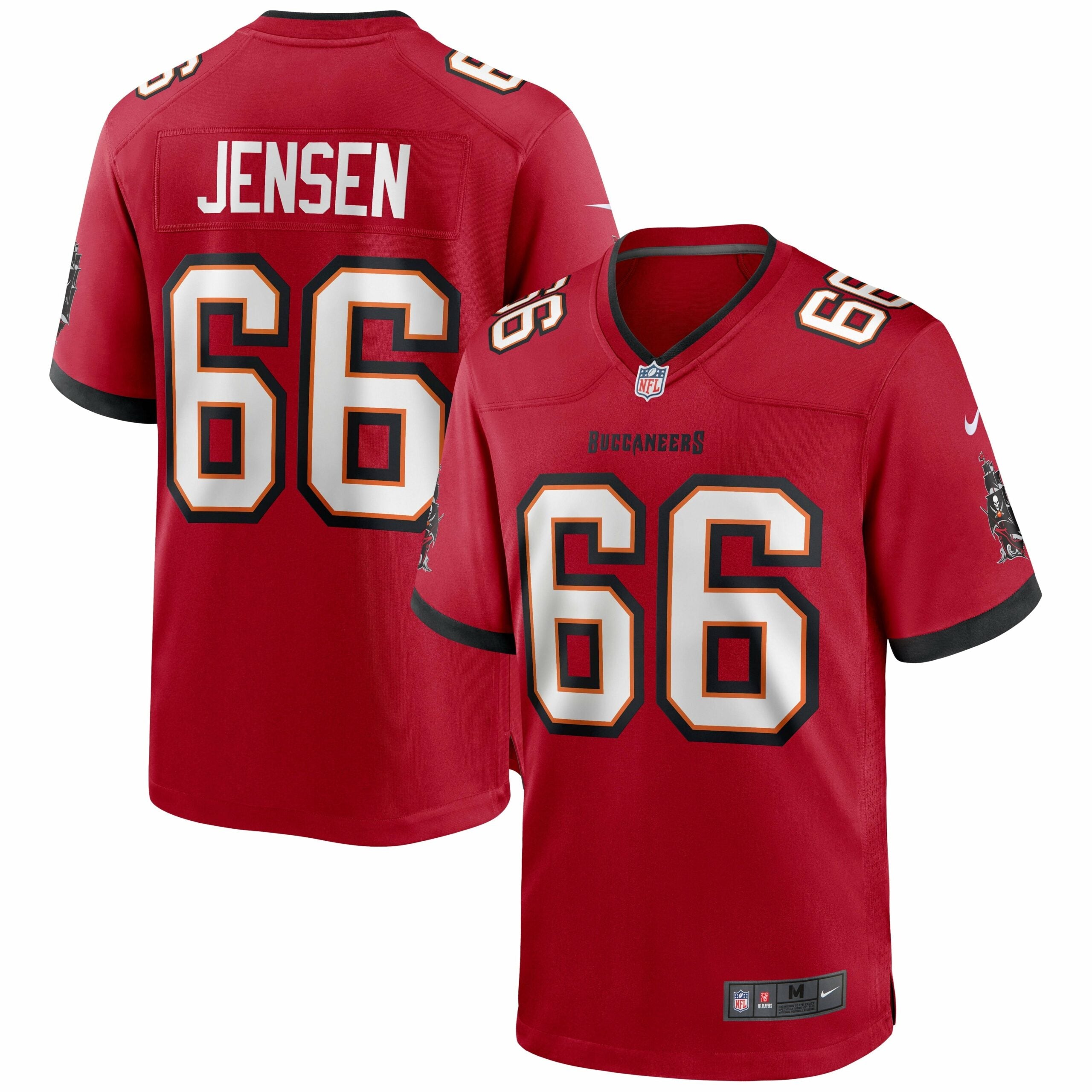 Men s Nike Ryan Jensen Red Tampa Bay Buccaneers Game Jersey