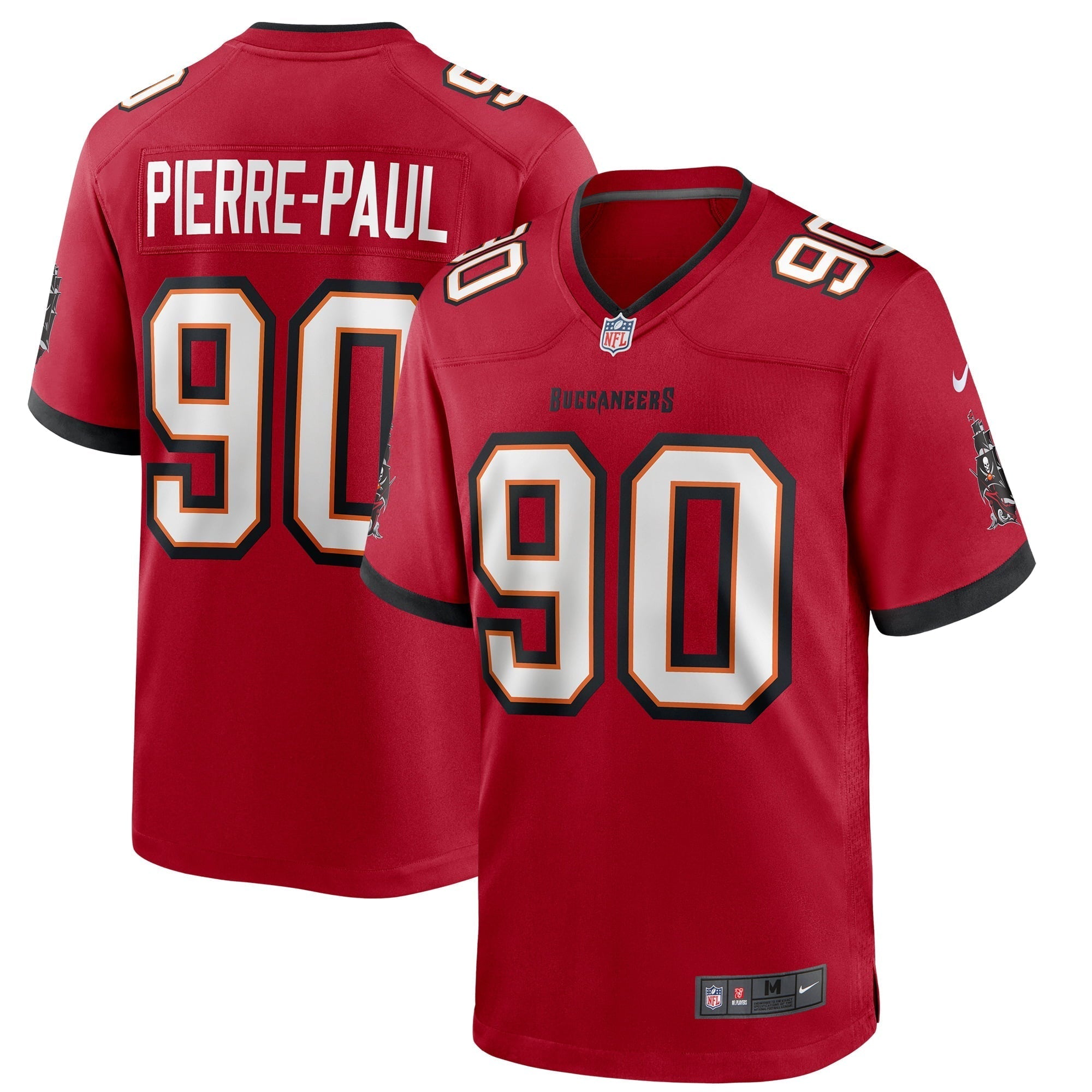 Men s Nike Jason Pierre-Paul Red Tampa Bay Buccaneers Game Player Jersey