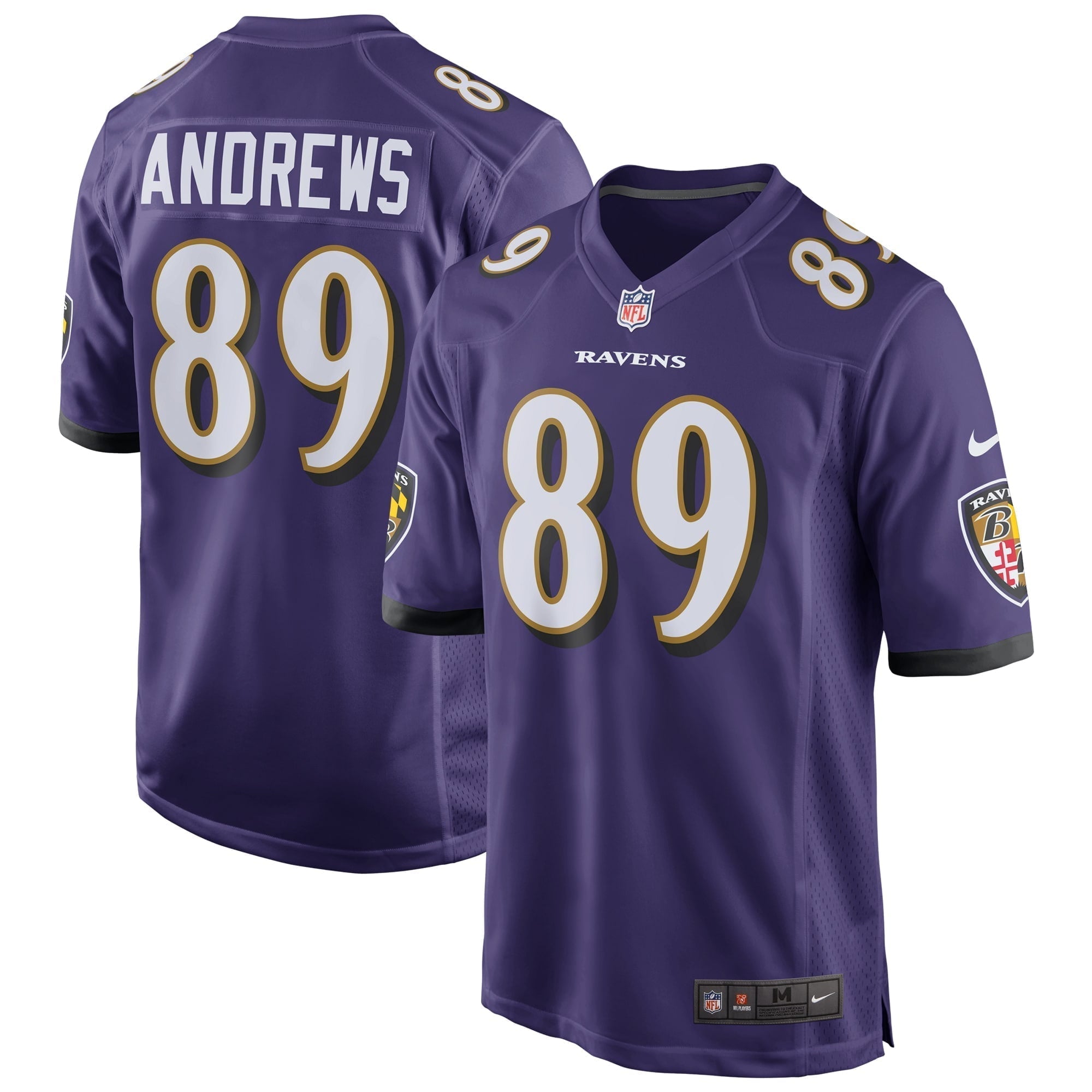 Men s Nike Mark Andrews Purple Baltimore Ravens Game Jersey