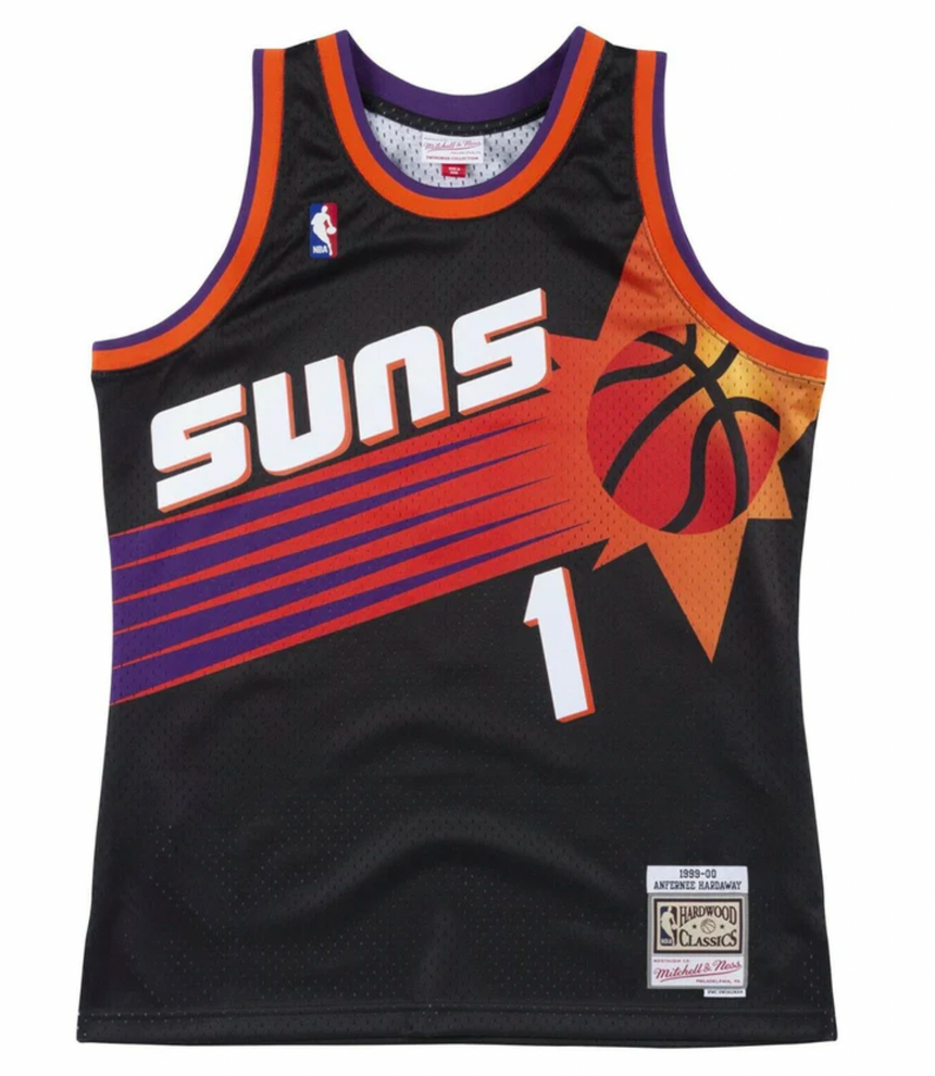 Men's Phoenix Suns Anfernee Penny Hardaway Mitchell & Ness Black 1999-2000 Hardwood Classics Swingman Jersey