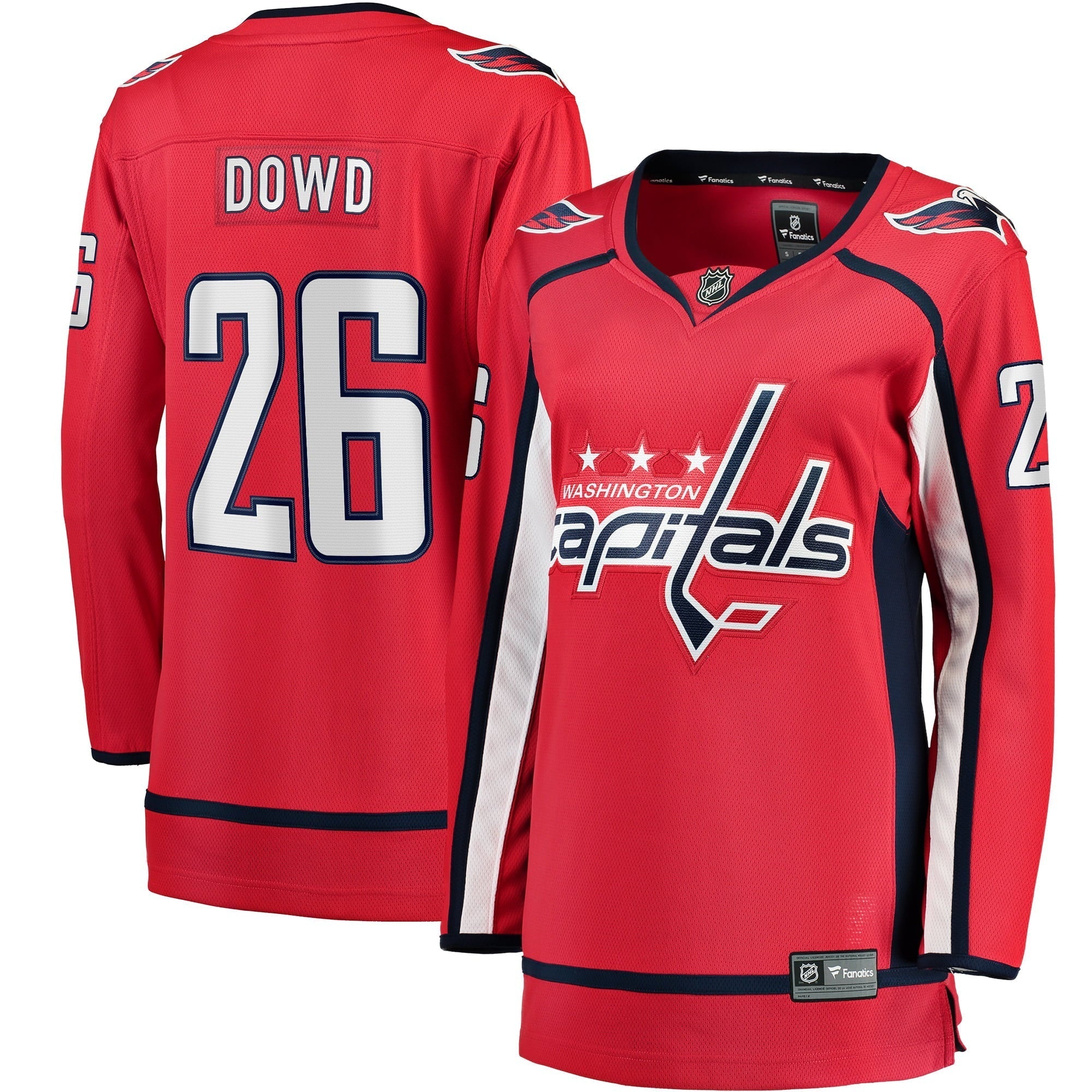 Women's Fanatics Branded Nic Dowd Red Washington Capitals Home Breakaway Player Jersey