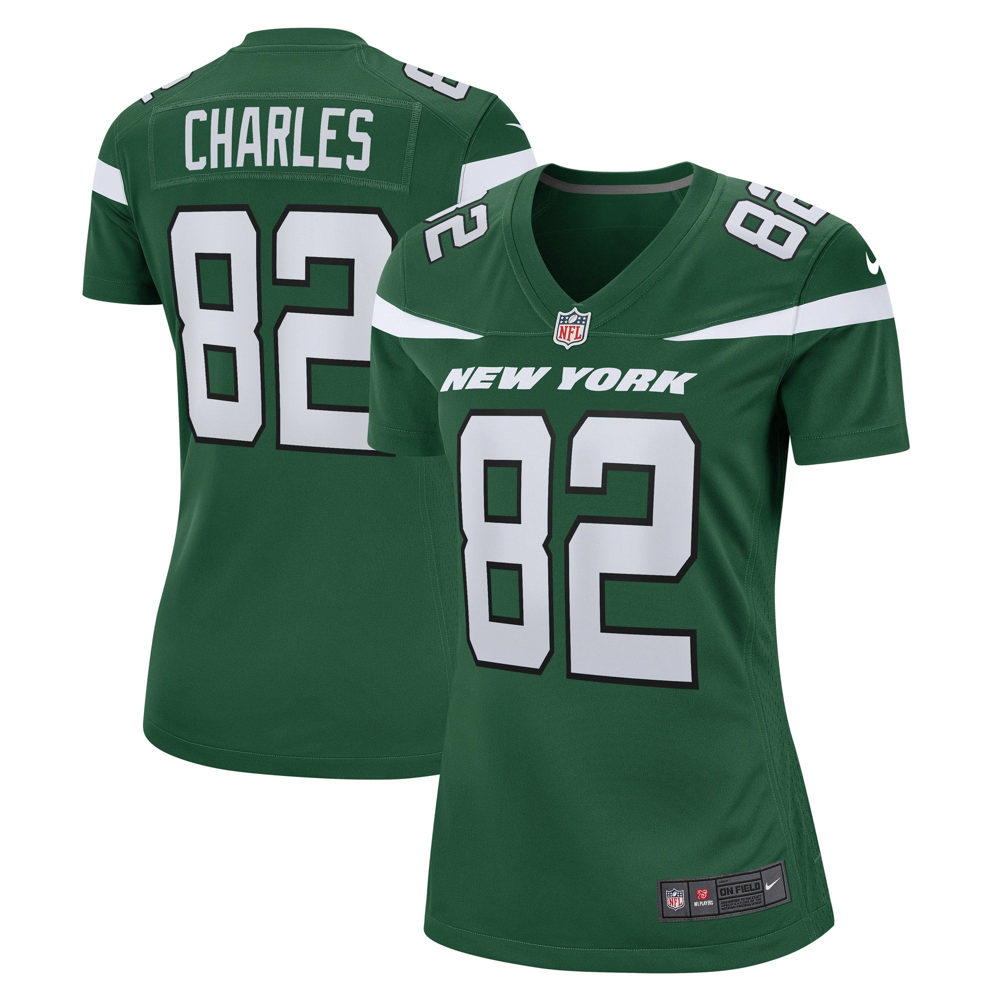 Irvin Charles New York Jets Nike Women s Game Player Jersey   Gotham Green