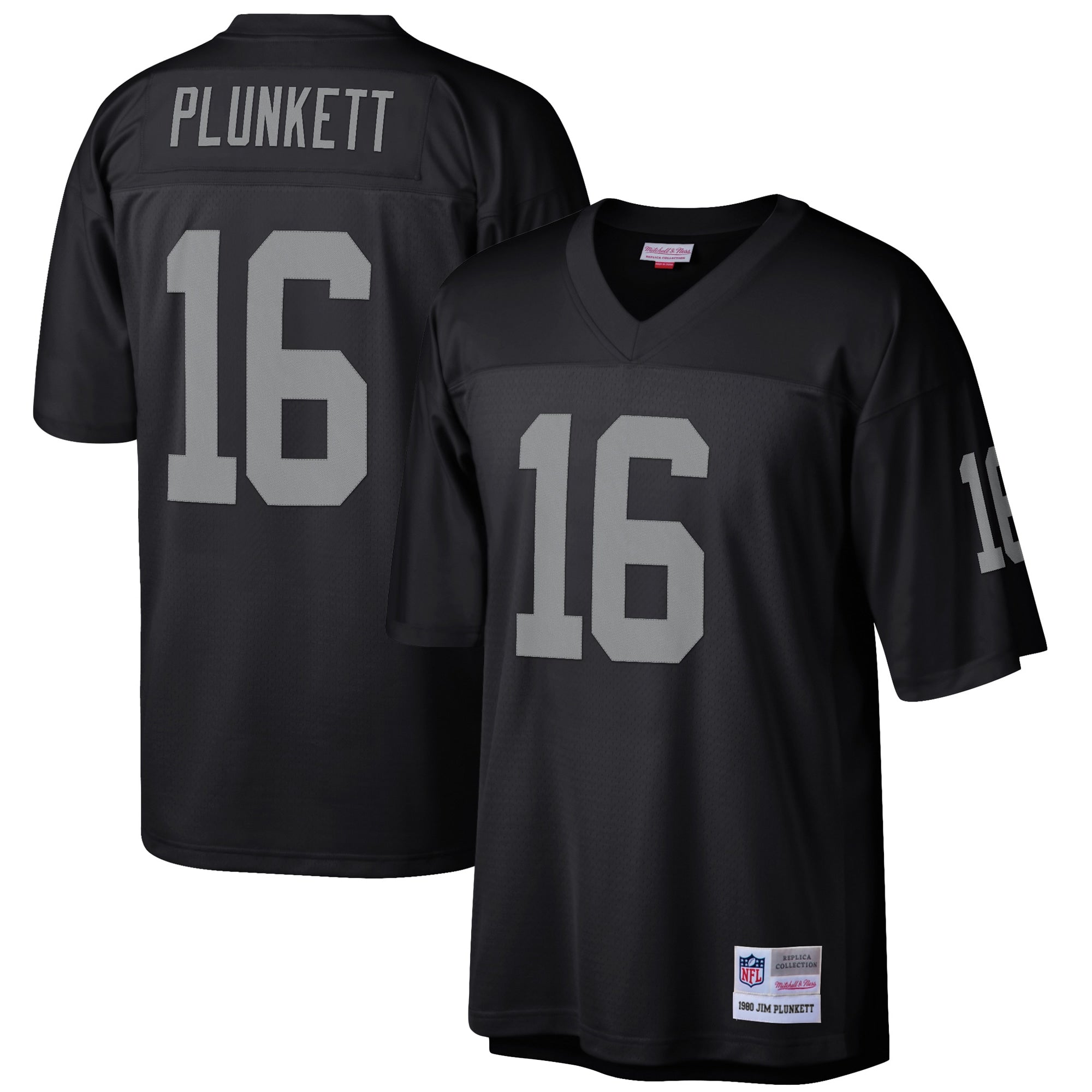 Jim Plunkett Las Vegas Raiders Mitchell   Ness Retired Player Legacy Replica Jersey   Black