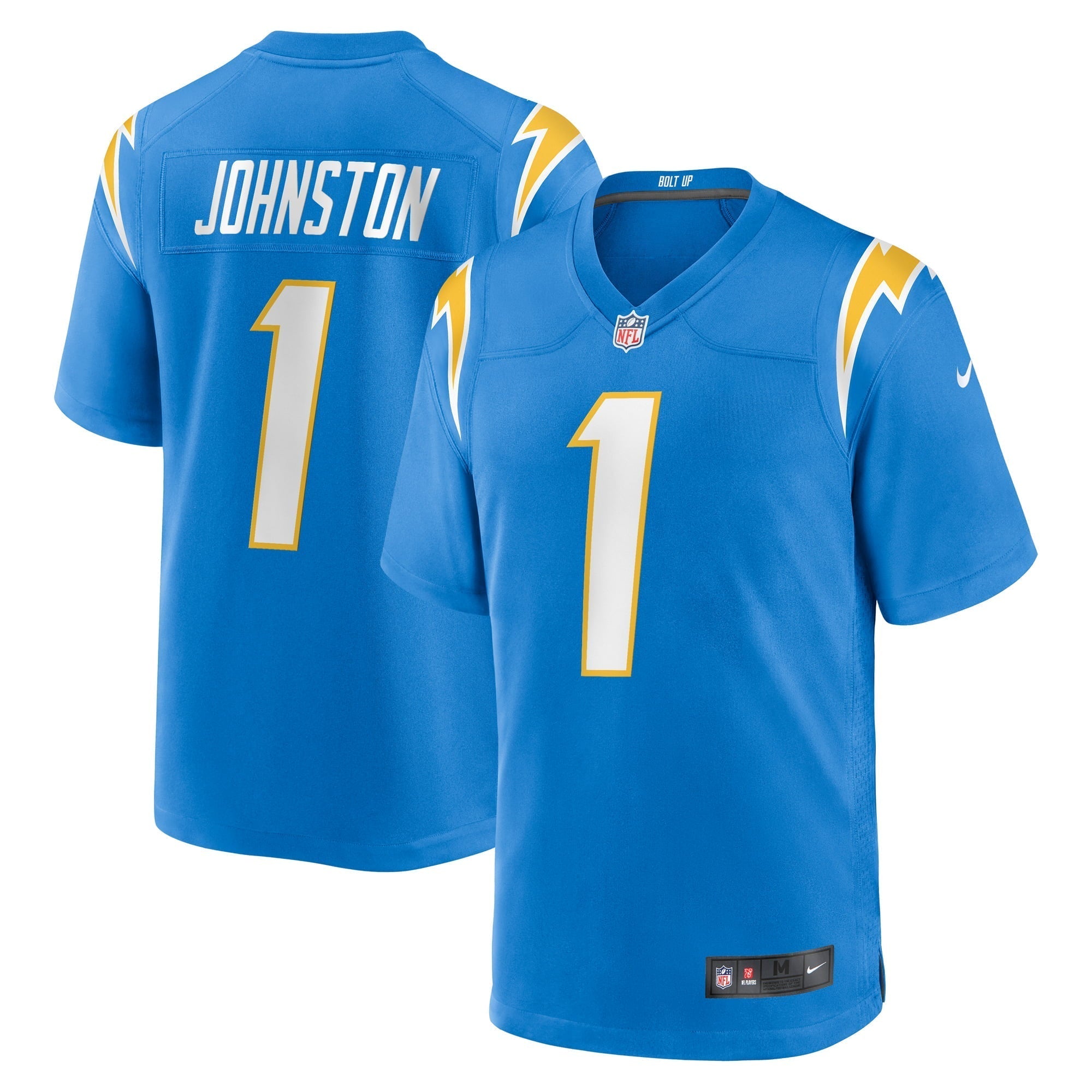Men s Nike Quentin Johnston Powder Blue Los Angeles Chargers 2023 NFL Draft First Round Pick Game Player Jersey