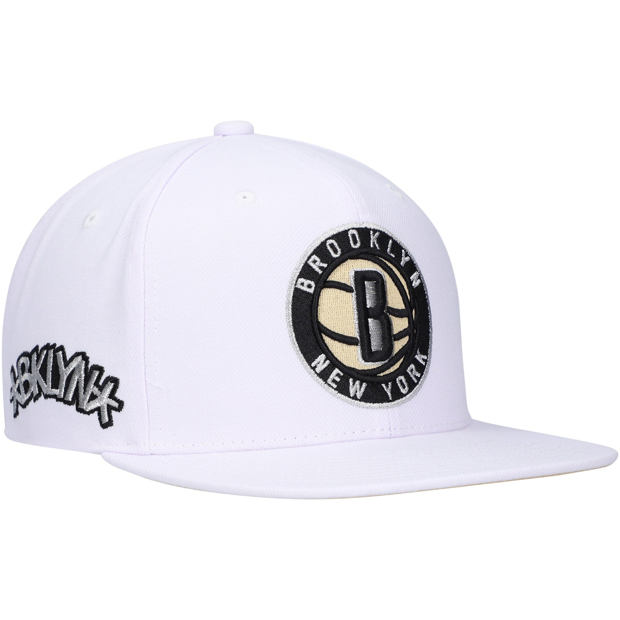 Brooklyn Nets Mitchell & Ness Hardwood Classics SOUL Snapback Hat - White
