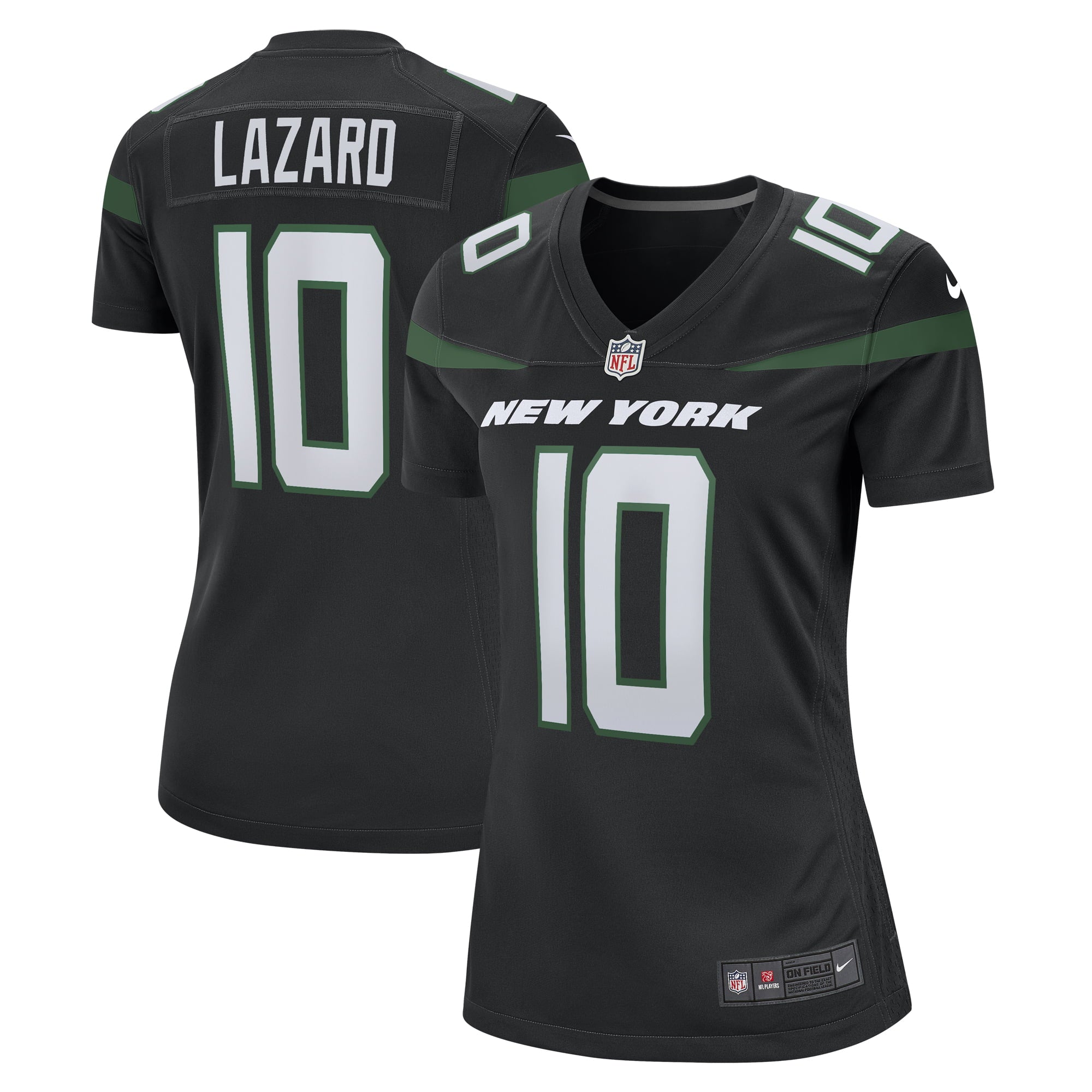 Women s Nike Allen Lazard Stealth Black New York Jets Alternate Game Jersey