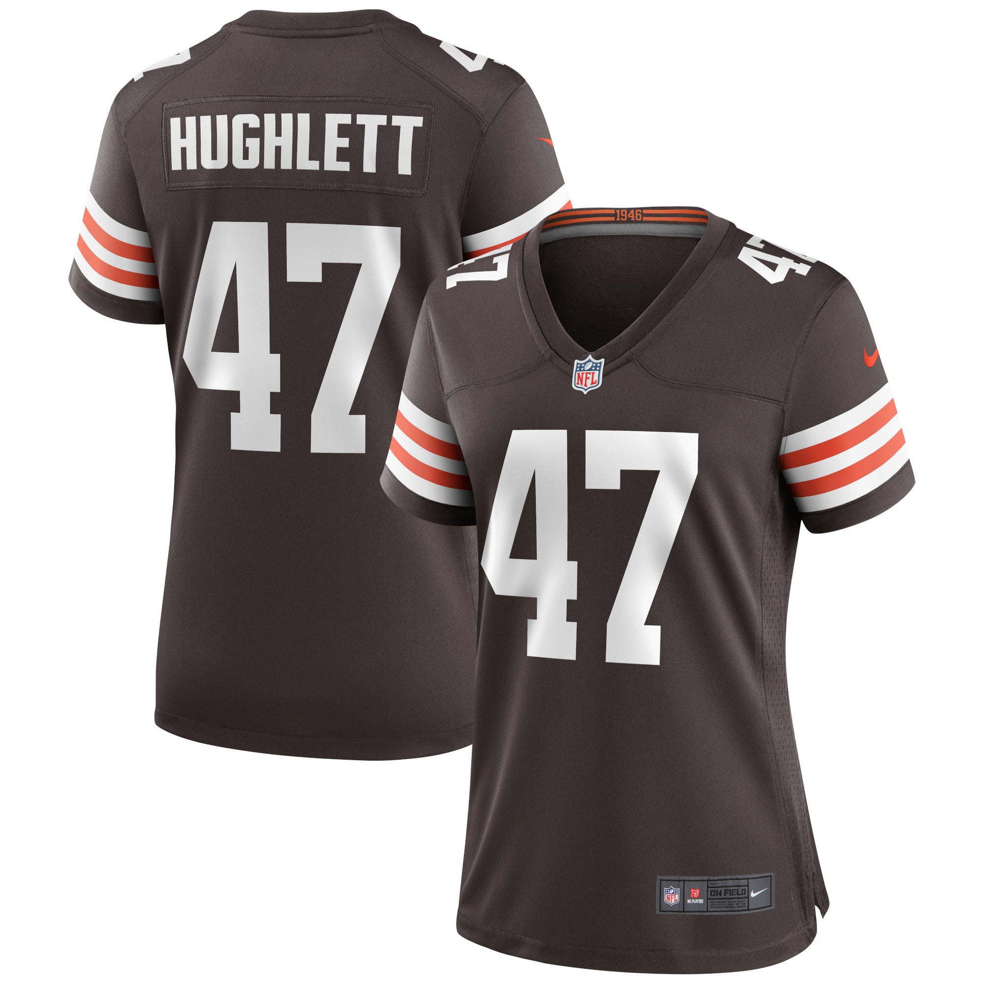Charley Hughlett Cleveland Browns Nike Women s Game Jersey   Brown