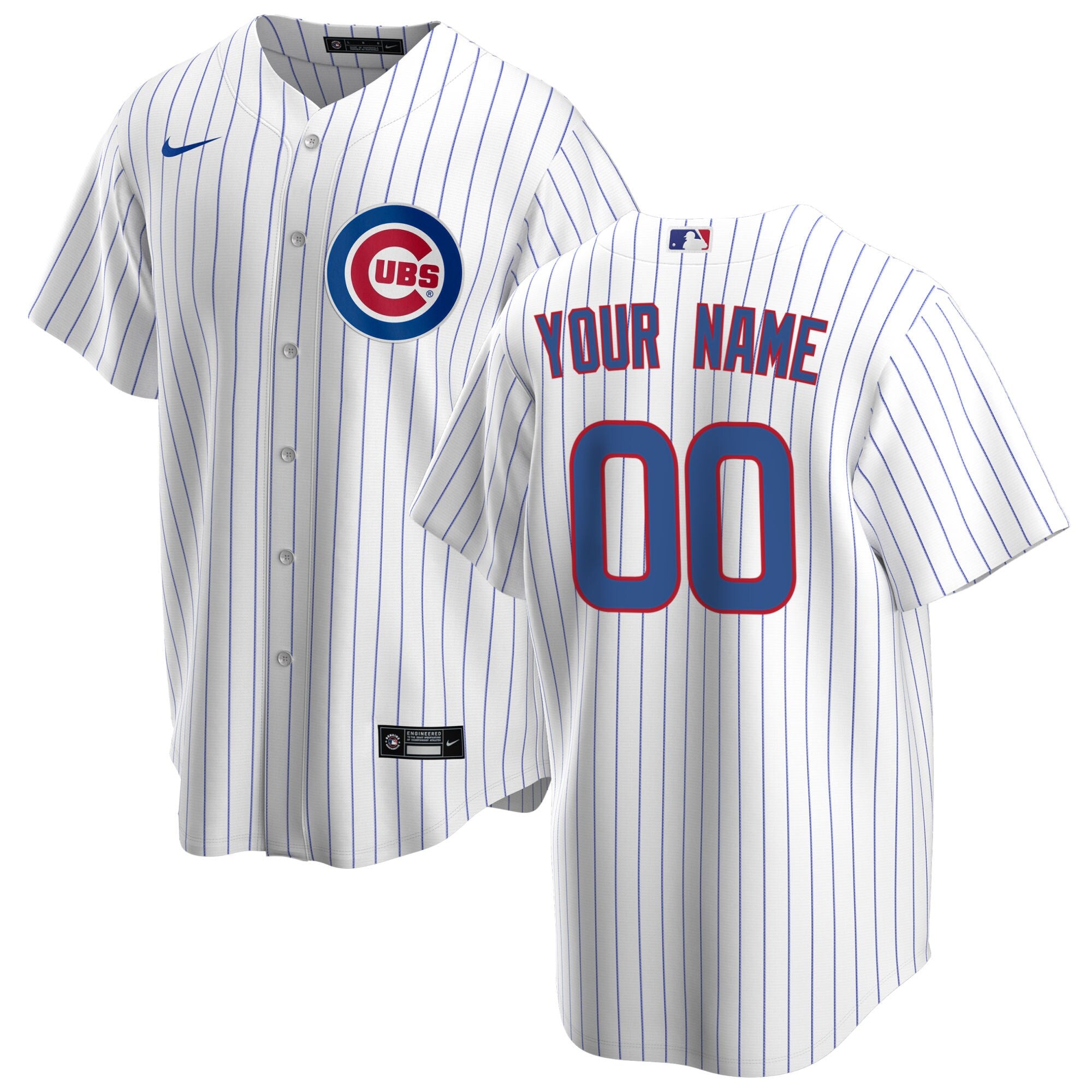 Chicago Cubs Nike Youth Home Replica Custom Jersey - White