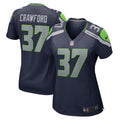 Women s Nike Xavier Crawford College Navy Seattle Seahawks Home Game Player Jersey