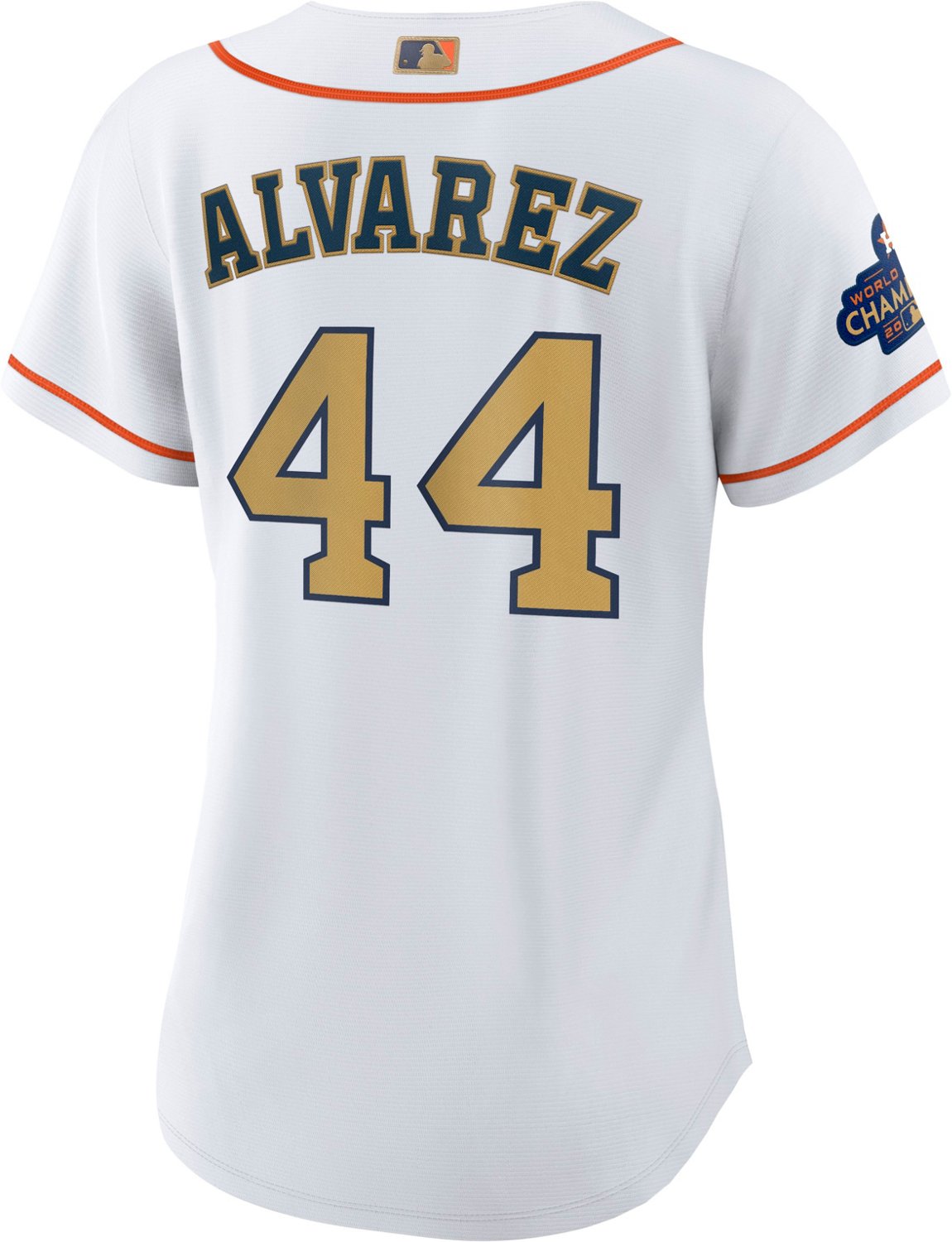 Nike Women's Houston Astros Gold Yordan Alvarez Replica Jersey