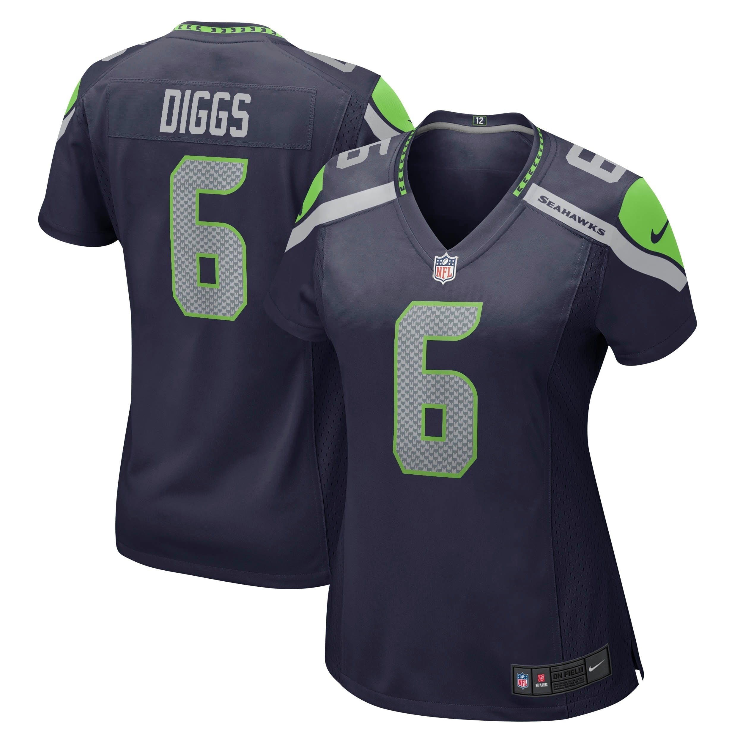 Women s Nike Quandre Diggs College Navy Seattle Seahawks Player Game Jersey
