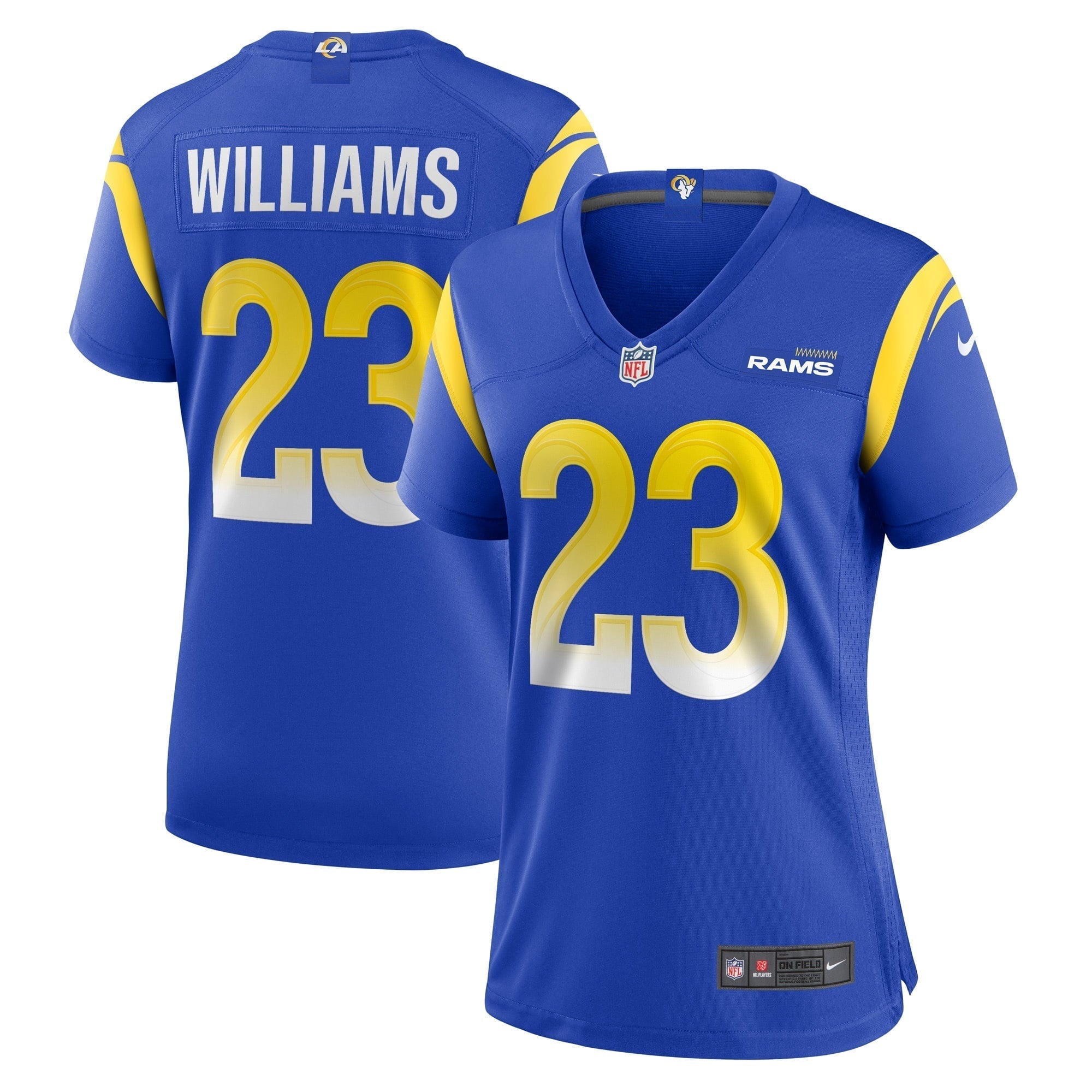 Women s Nike Kyren Williams Royal Los Angeles Rams Game Player Jersey