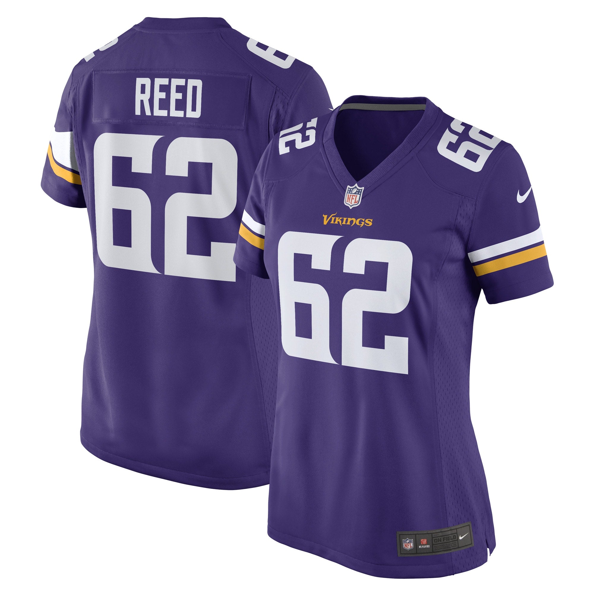 Chris Reed Minnesota Vikings Nike Women s Game Player Jersey   Purple