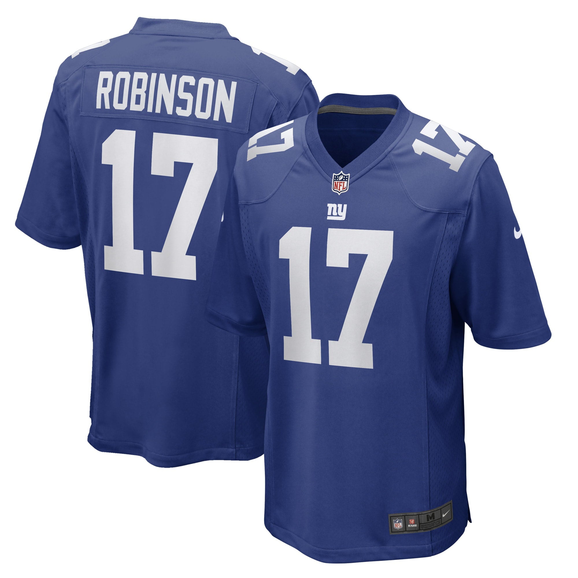 Men s Nike Wan Dale Robinson Royal New York Giants Game Player Jersey