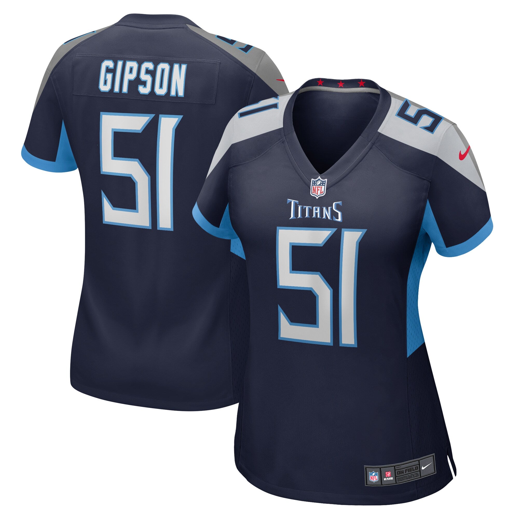 Trevis Gipson Tennessee Titans Nike Women s Team Game Jersey    Navy