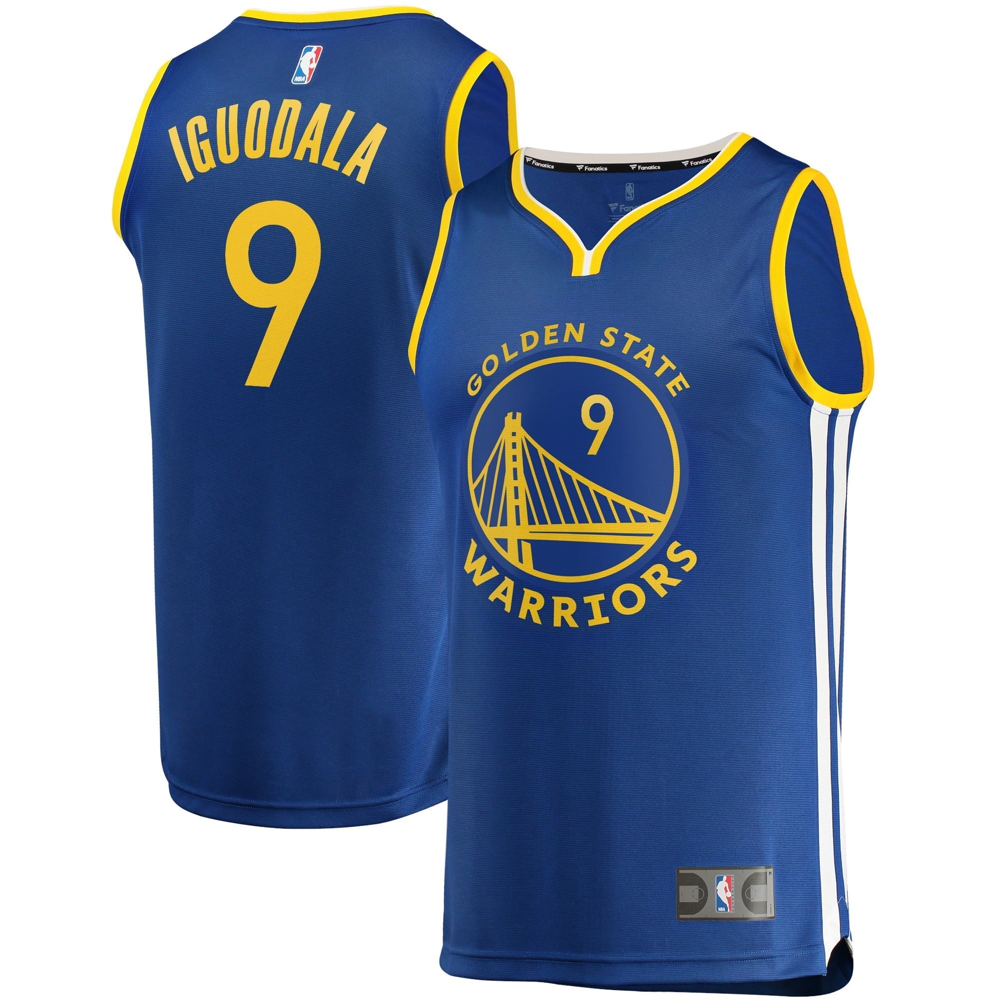 Men's Fanatics Branded Andre Iguodala Royal Golden State Warriors 2021/22 Fast Break Replica Jersey - Icon Edition