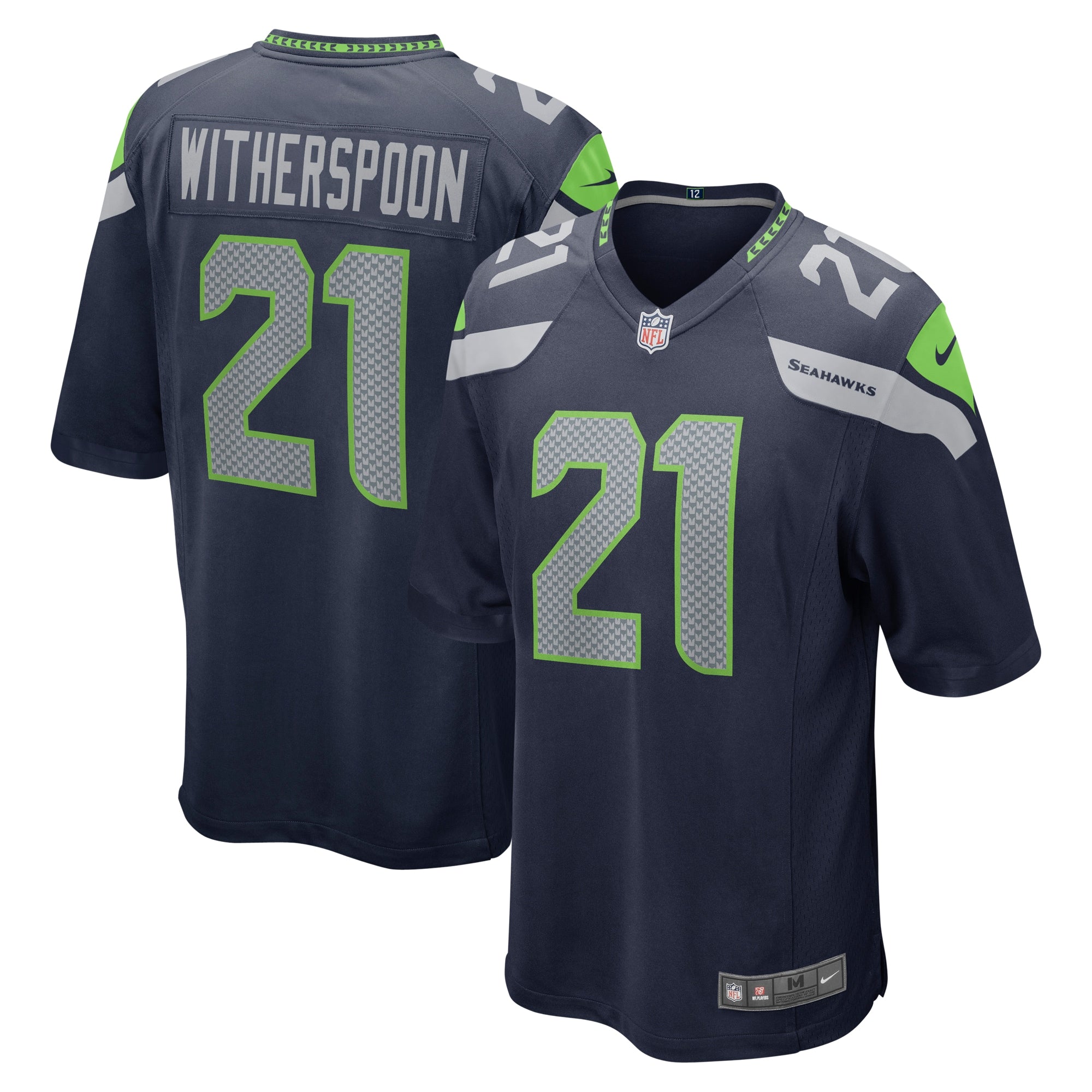 Devon Witherspoon Seattle Seahawks Nike 2023 NFL Draft First Round Pick Game Jersey College Navy