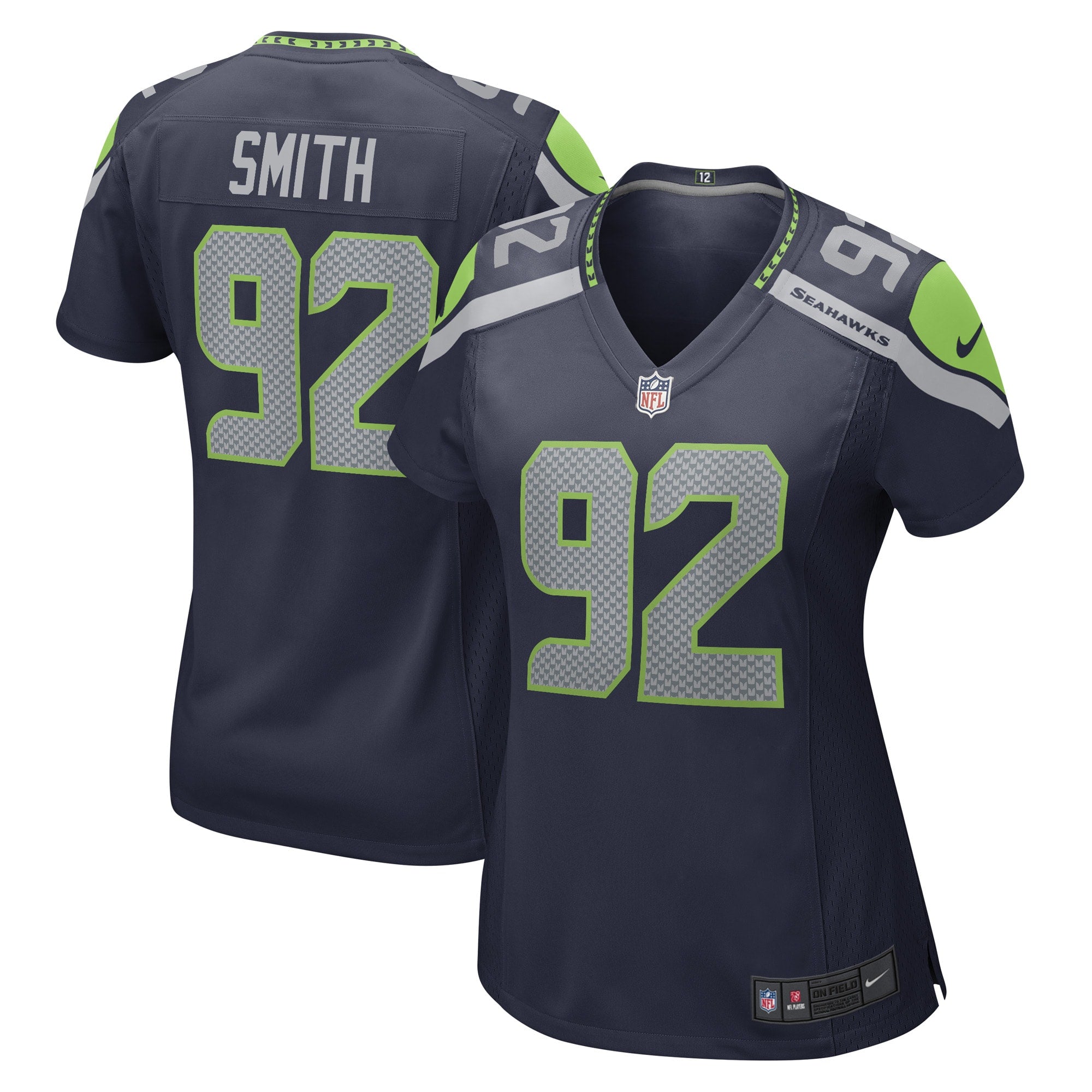 Tyreke Smith Seattle Seahawks Nike Women s Game Player Jersey College Navy