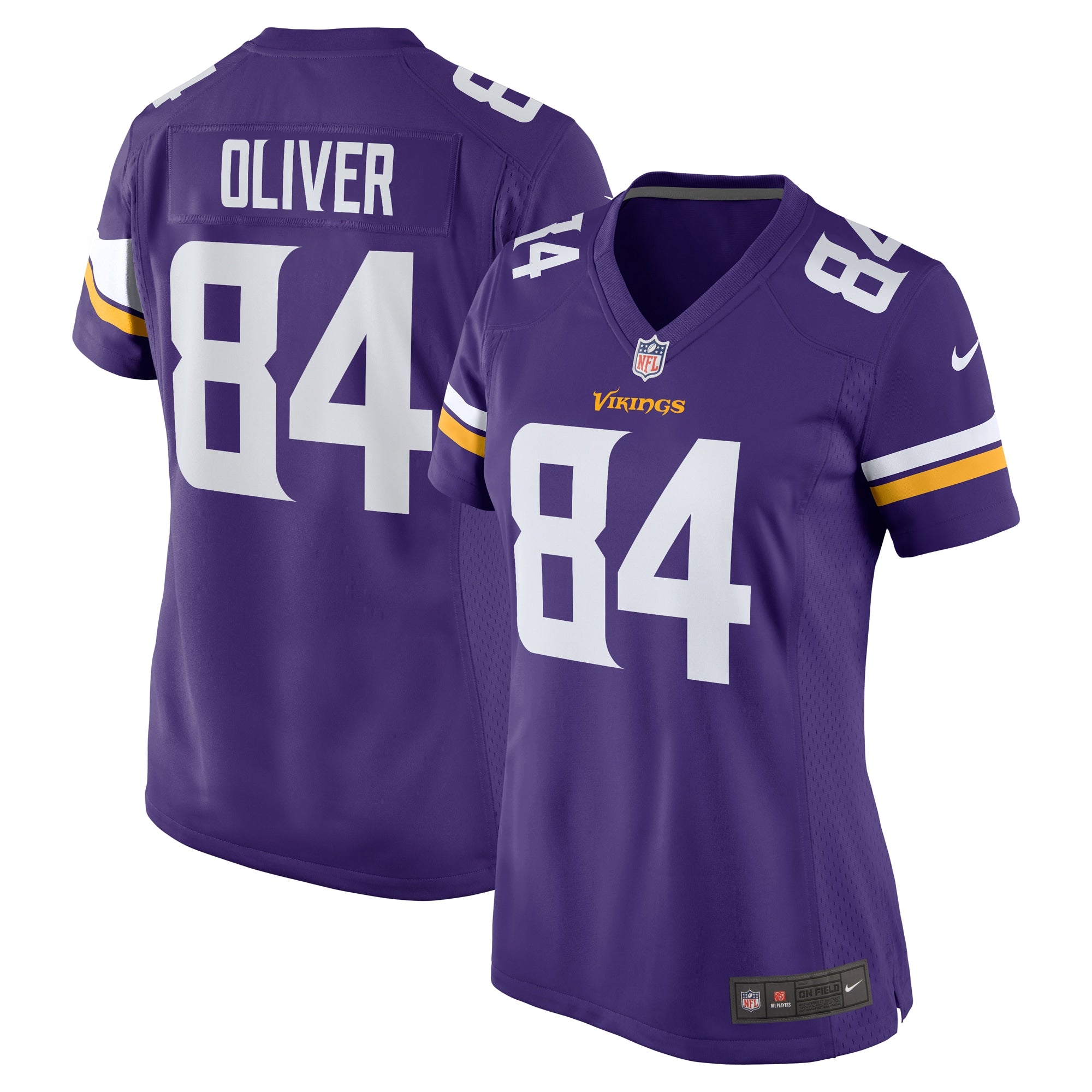 Josh Oliver Minnesota Vikings Nike Women s Game Player Jersey   Purple