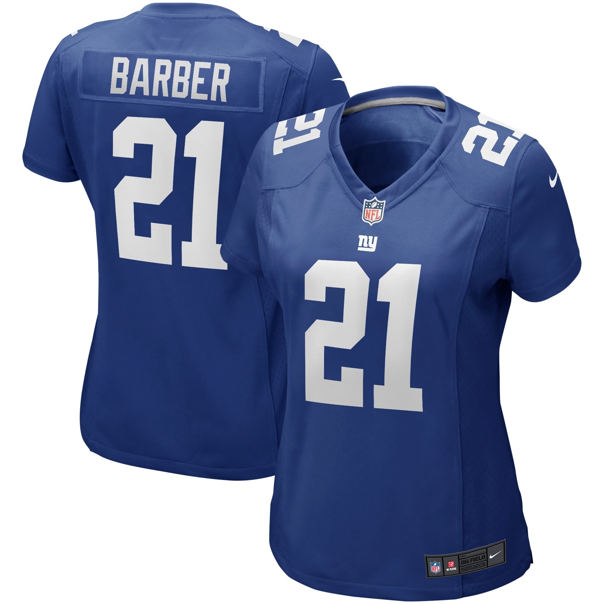 Women s Nike Tiki Barber Royal New York Giants Game Retired Player Jersey