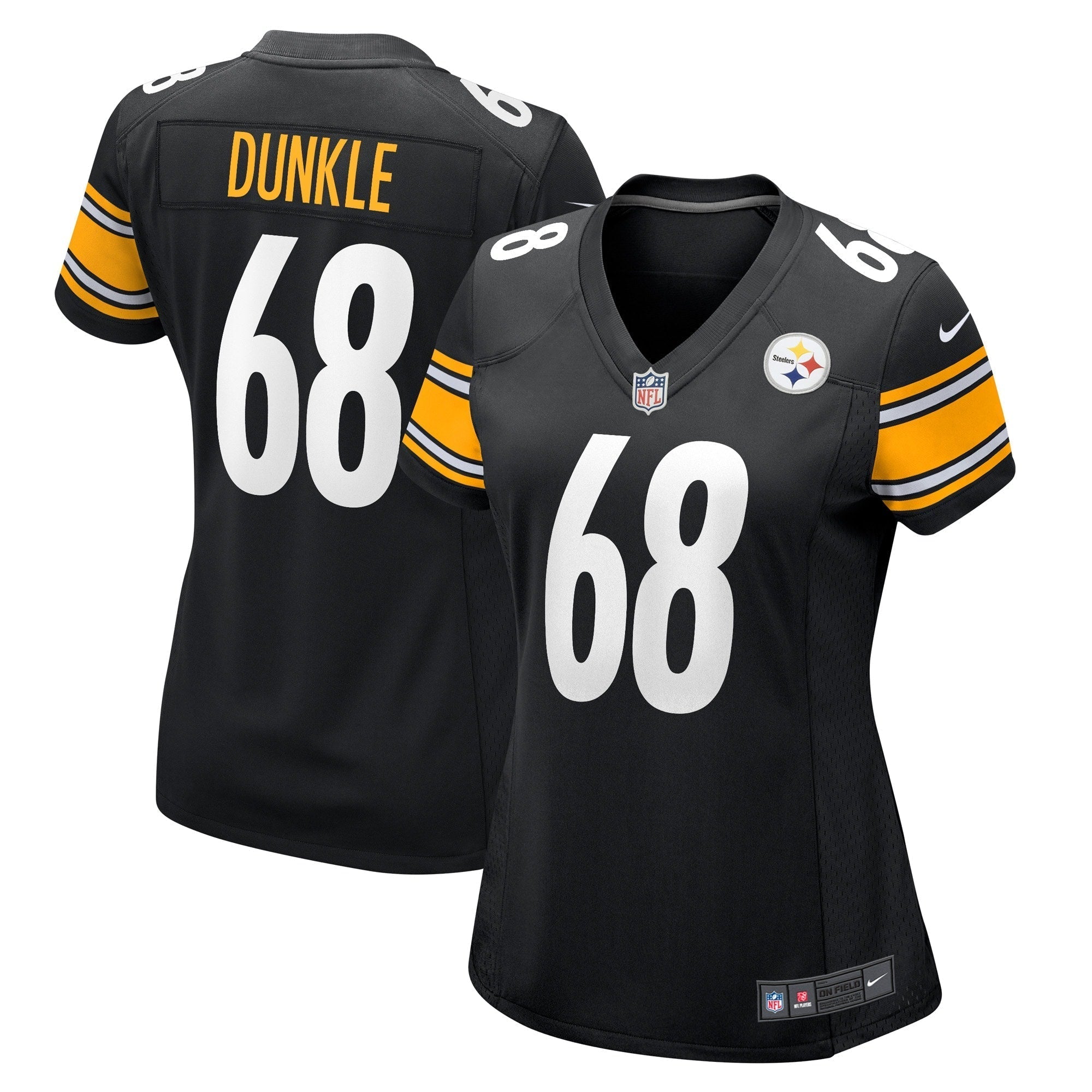 Women s Nike William Dunkle Black Pittsburgh Steelers Game Player Jersey