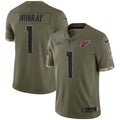 Men s Nike Kyler Murray Olive Arizona Cardinals 2022 Salute To Service Limited Jersey