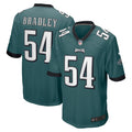 Men s Nike Shaun Bradley Midnight Green Philadelphia Eagles Game Jersey