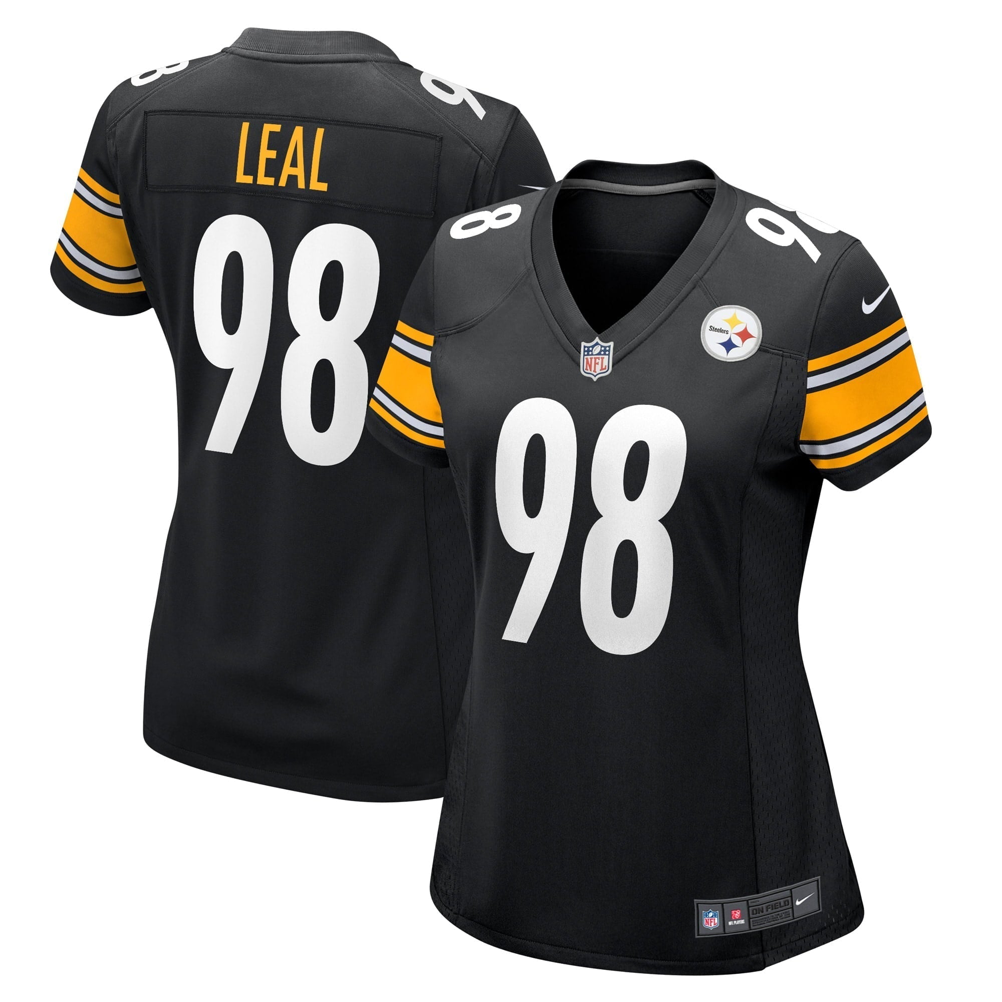 Women s Nike DeMarvin Leal Black Pittsburgh Steelers Game Player Jersey