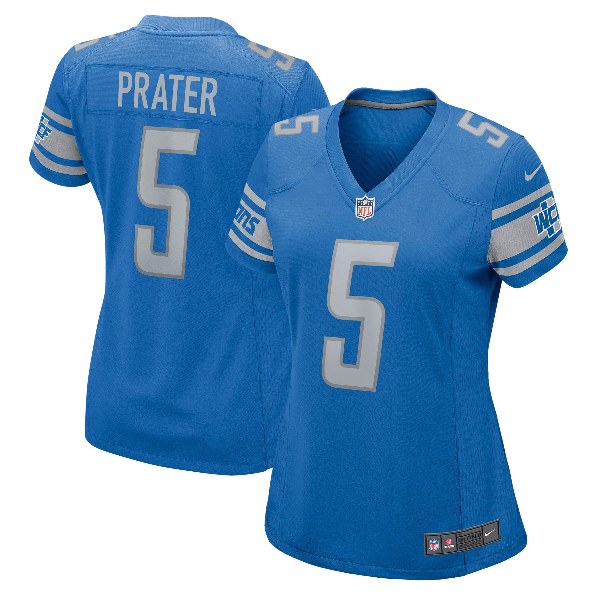 Matt Prater Detroit Lions Nike Women s Game Jersey   Blue