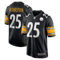 Men s Nike Ahkello Witherspoon Black Pittsburgh Steelers Game Jersey