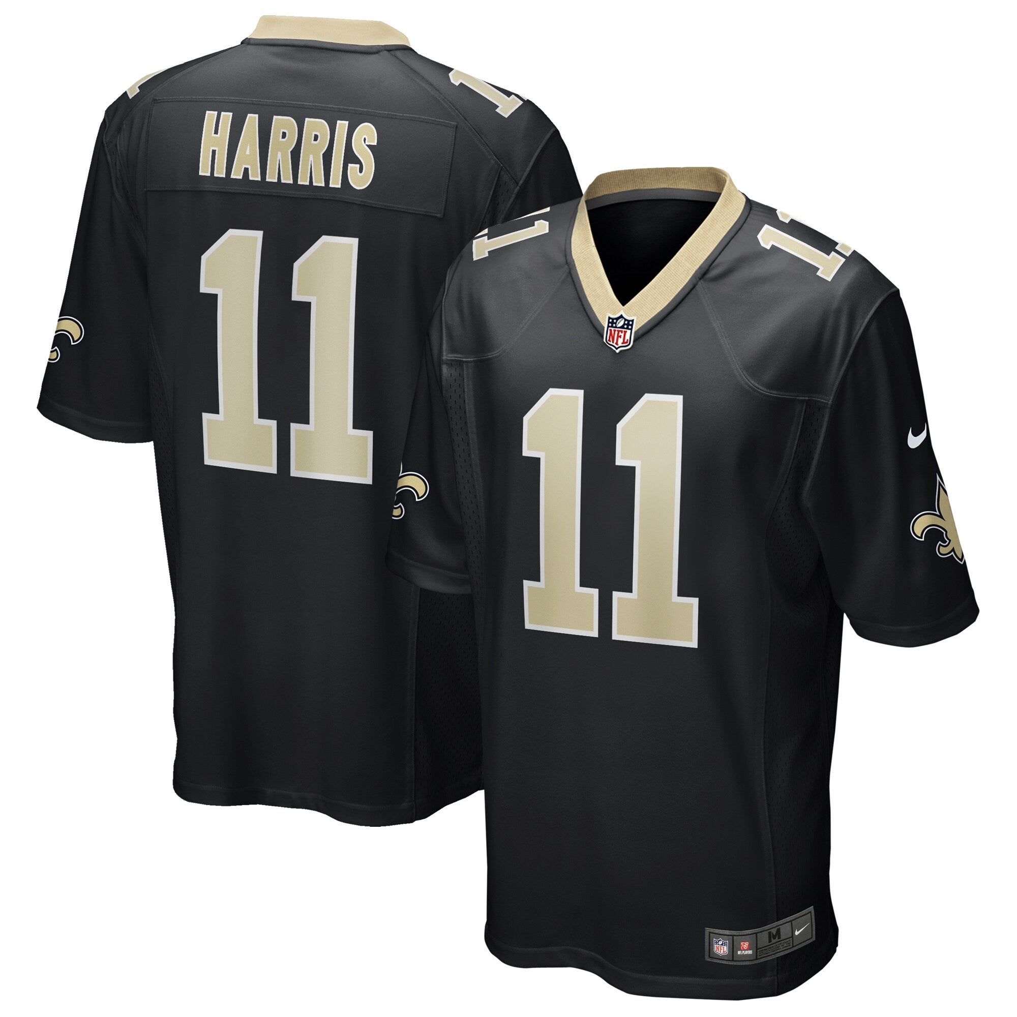 Deonte Harris New Orleans Saints Nike Game Jersey   Black