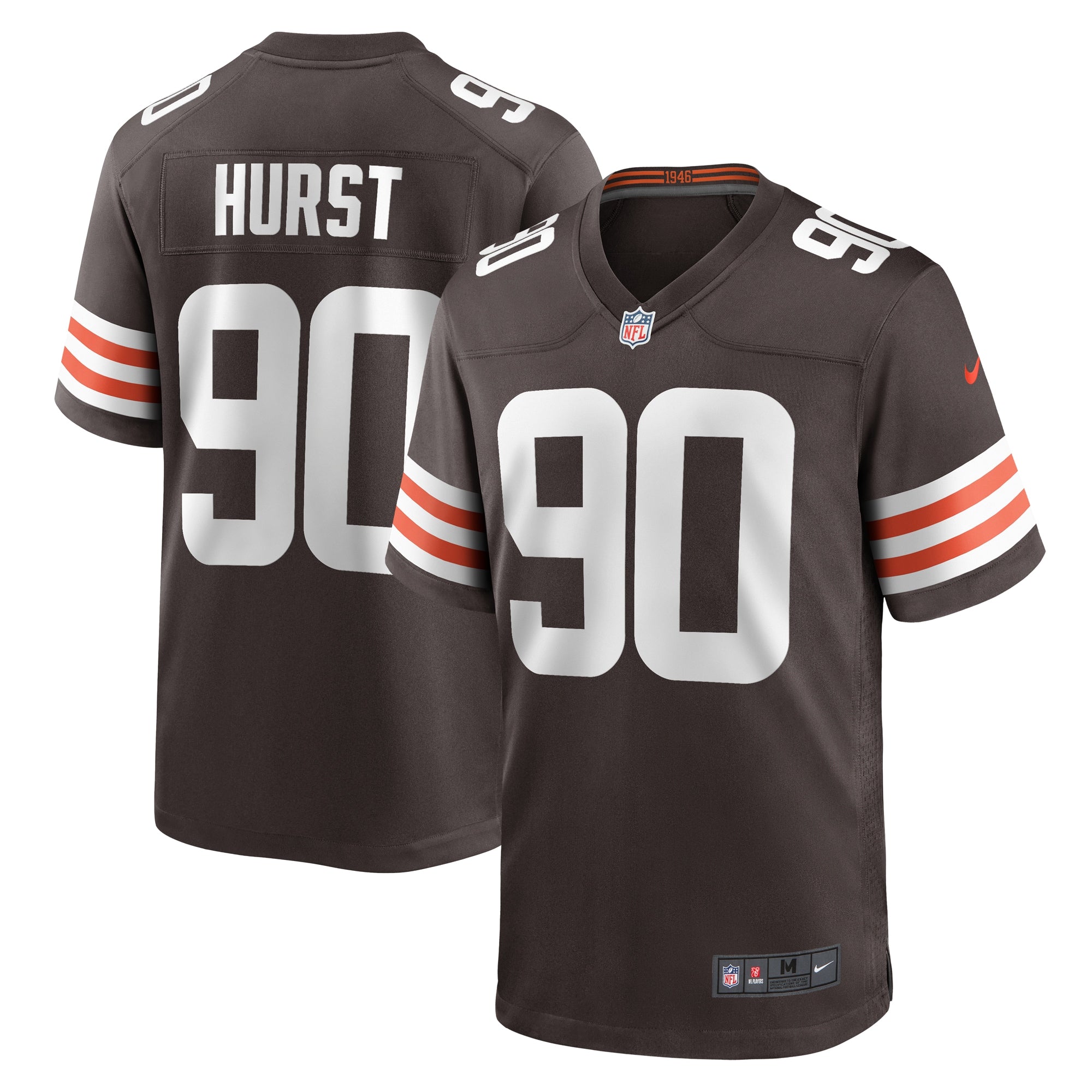 Maurice Hurst Cleveland Browns Nike Game Player Jersey   Brown