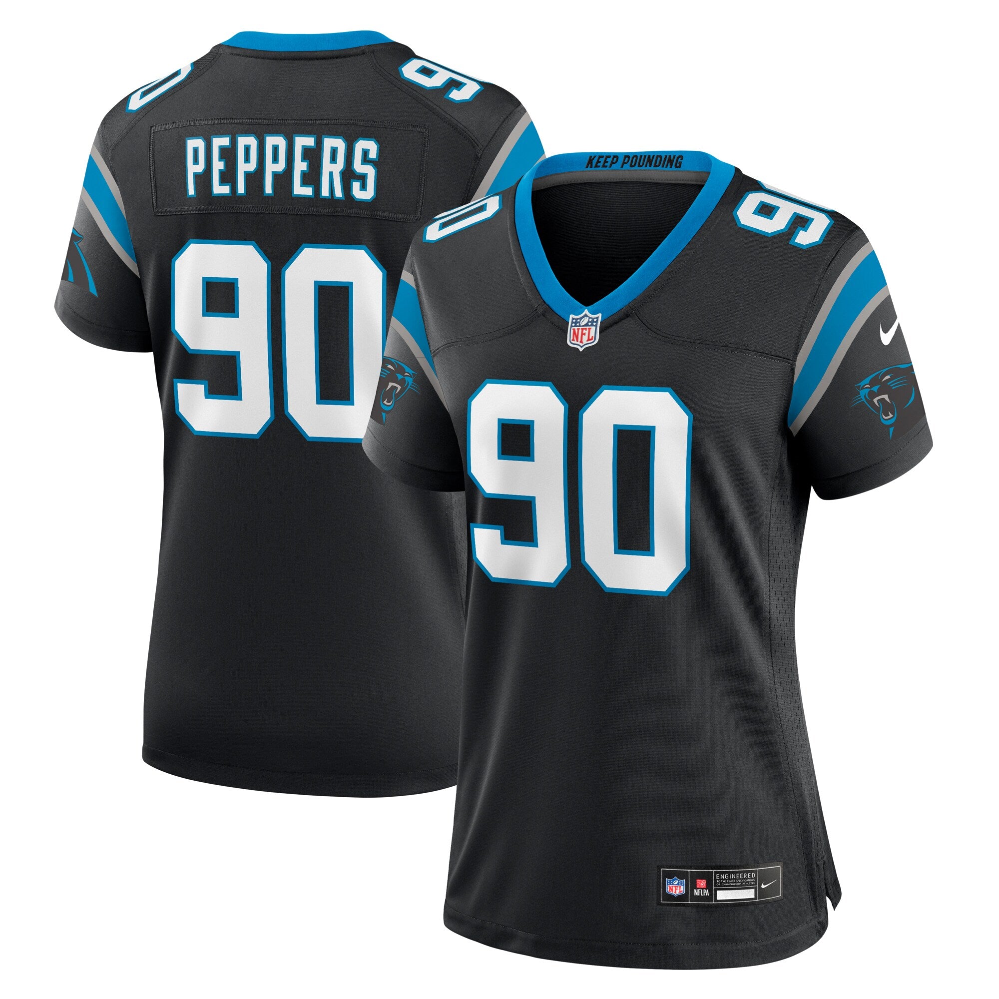 Julius Peppers Carolina Panthers Nike Women s Retired Player Game Jersey   Black