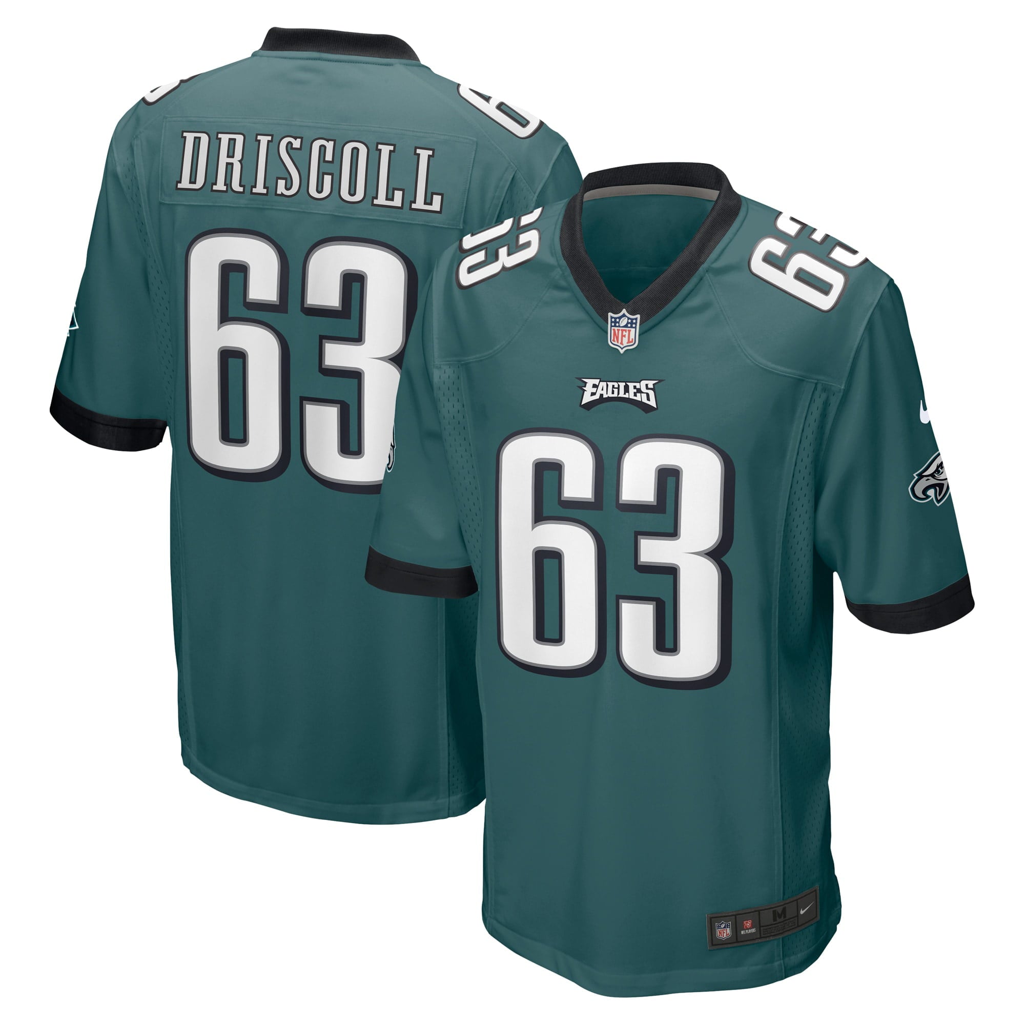 Men s Nike Jack Driscoll Midnight Green Philadelphia Eagles Game Jersey
